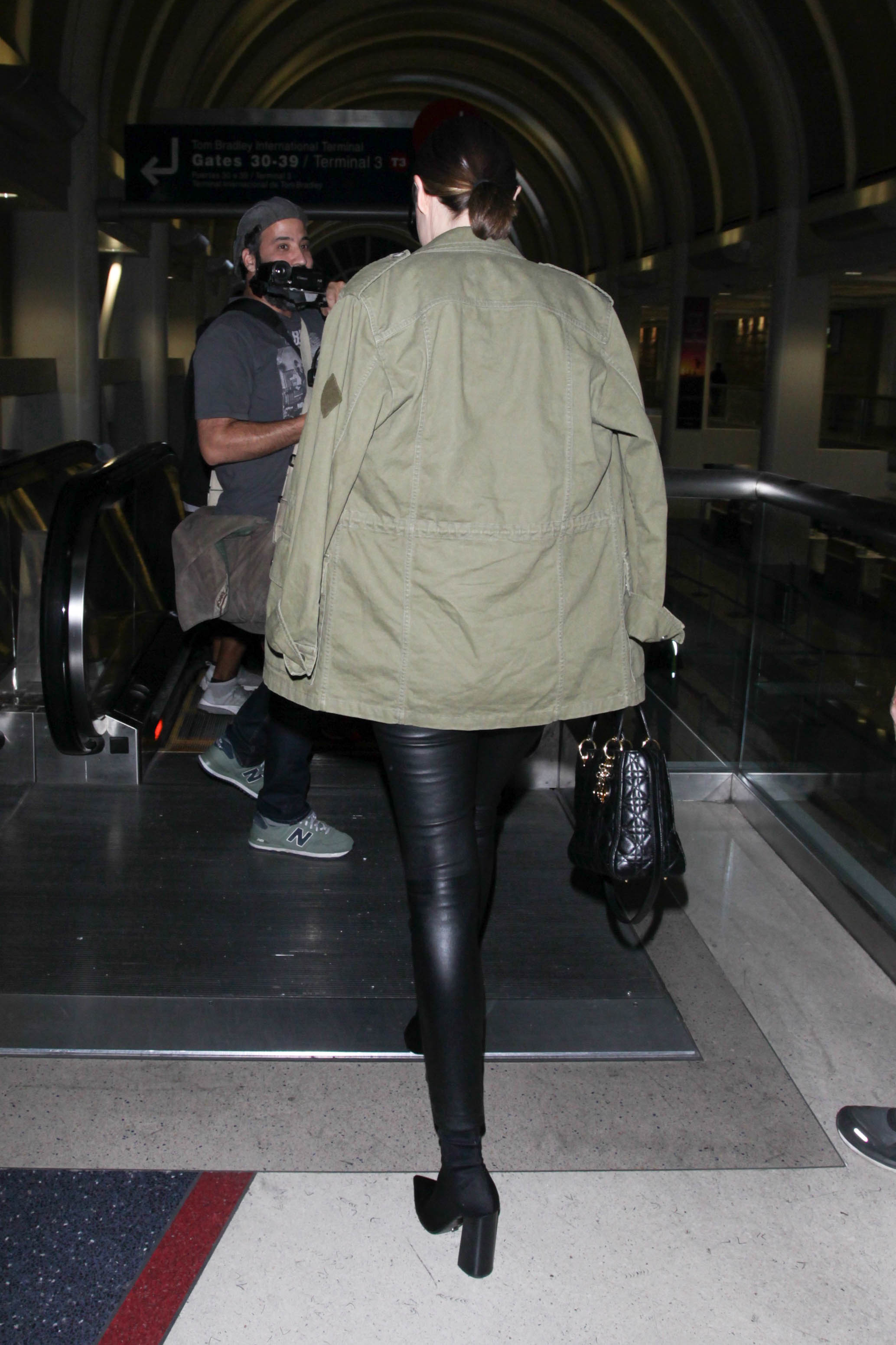 Miranda Kerr is seen at JFK