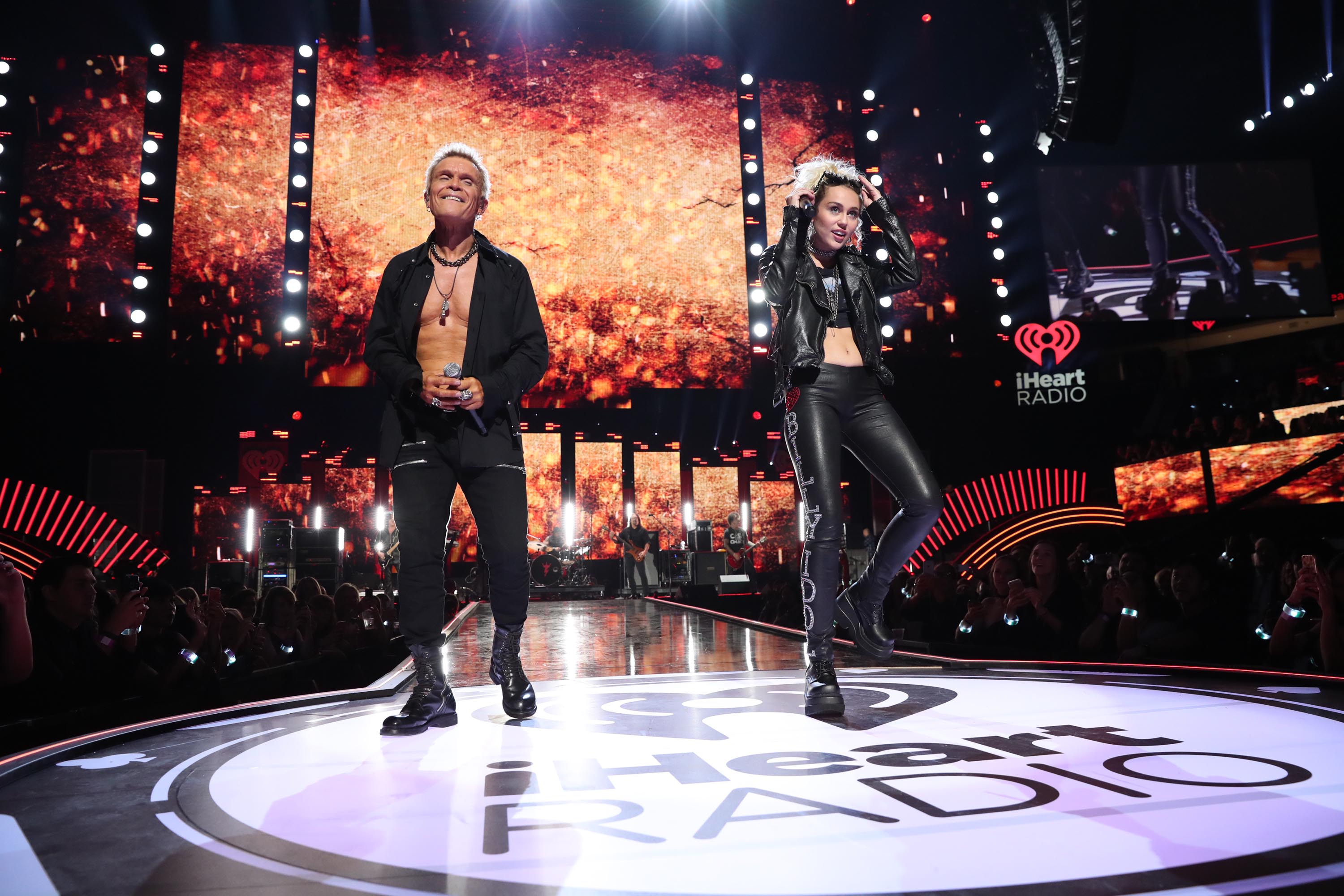 Miley Cyrus duet with Billy Idol at the 2016 iHeartRadio Music Festival