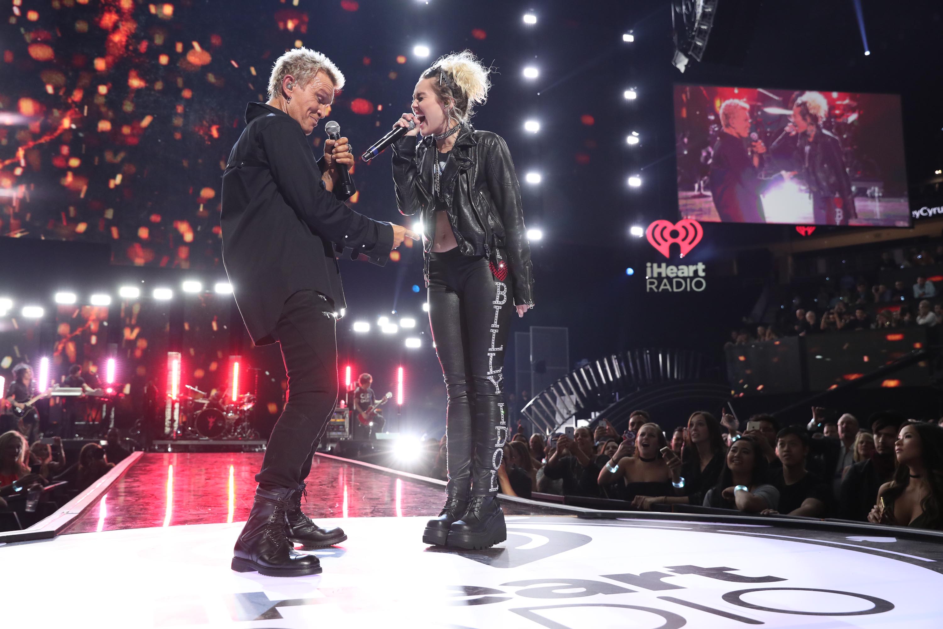 Miley Cyrus duet with Billy Idol at the 2016 iHeartRadio Music Festival