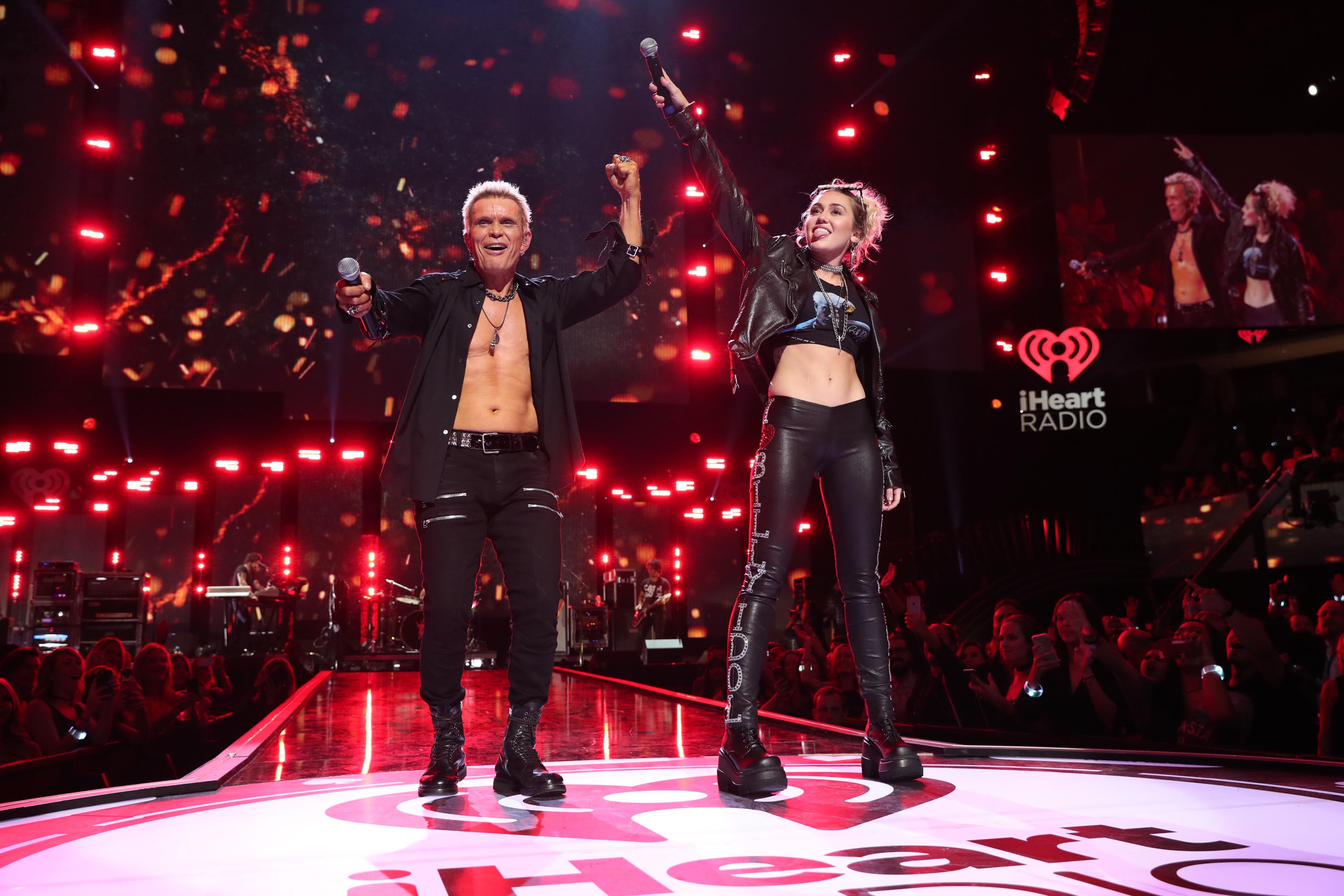 Miley Cyrus duet with Billy Idol at the 2016 iHeartRadio Music Festival