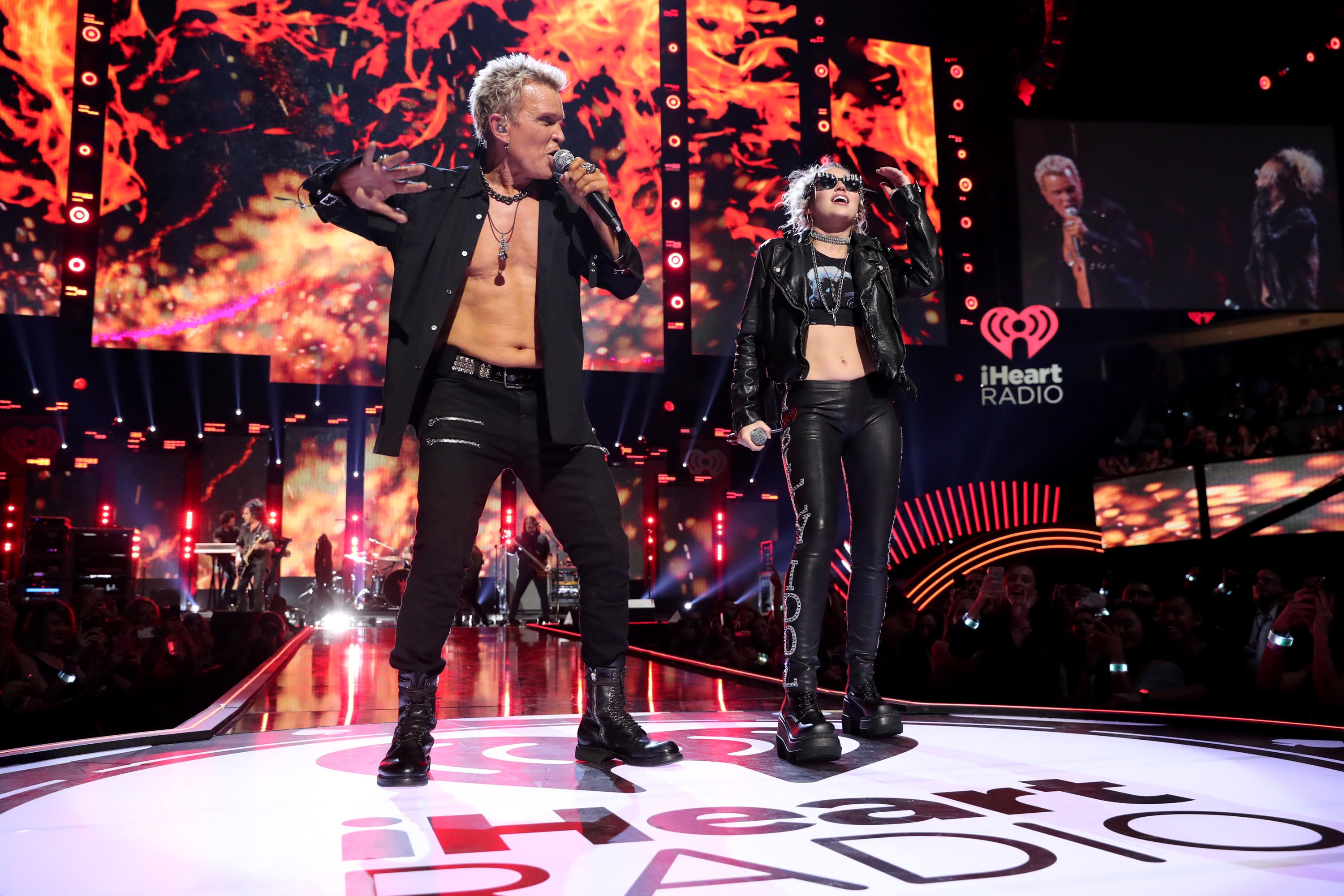 Miley Cyrus duet with Billy Idol at the 2016 iHeartRadio Music Festival