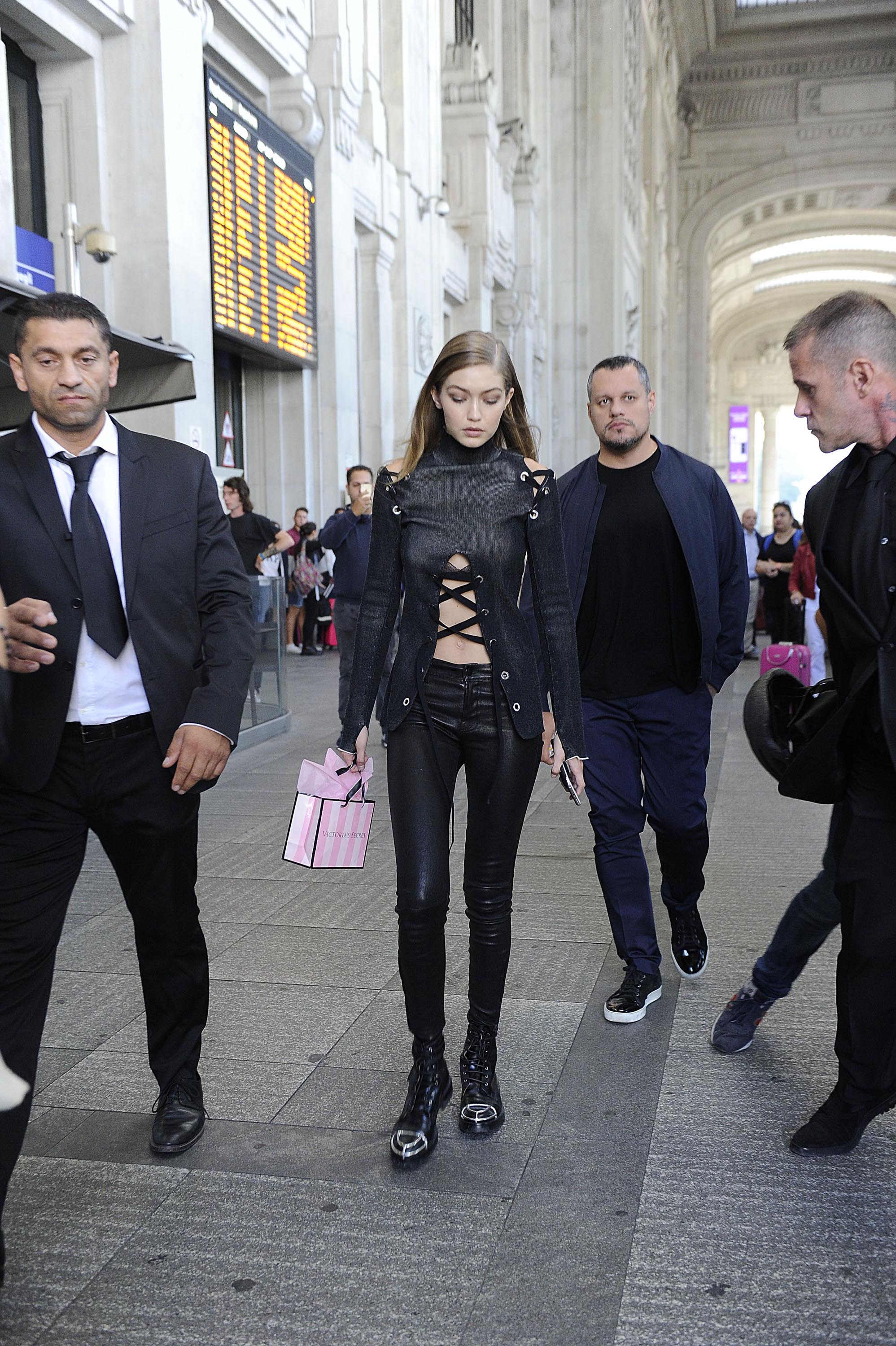 Gigi Hadid shopping at Victoria Secrect