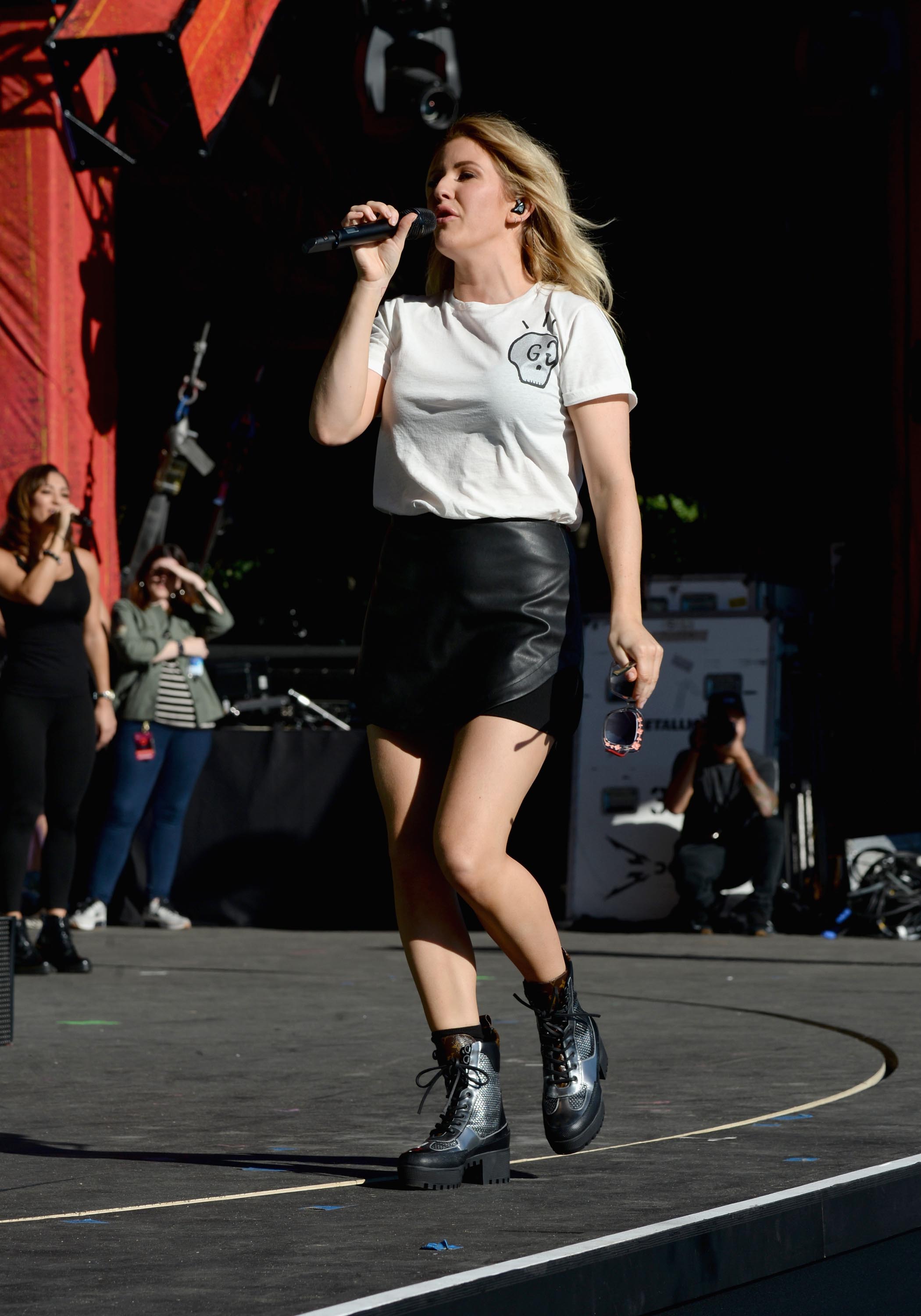 Ellie Goulding performing at Global Citizen Festival