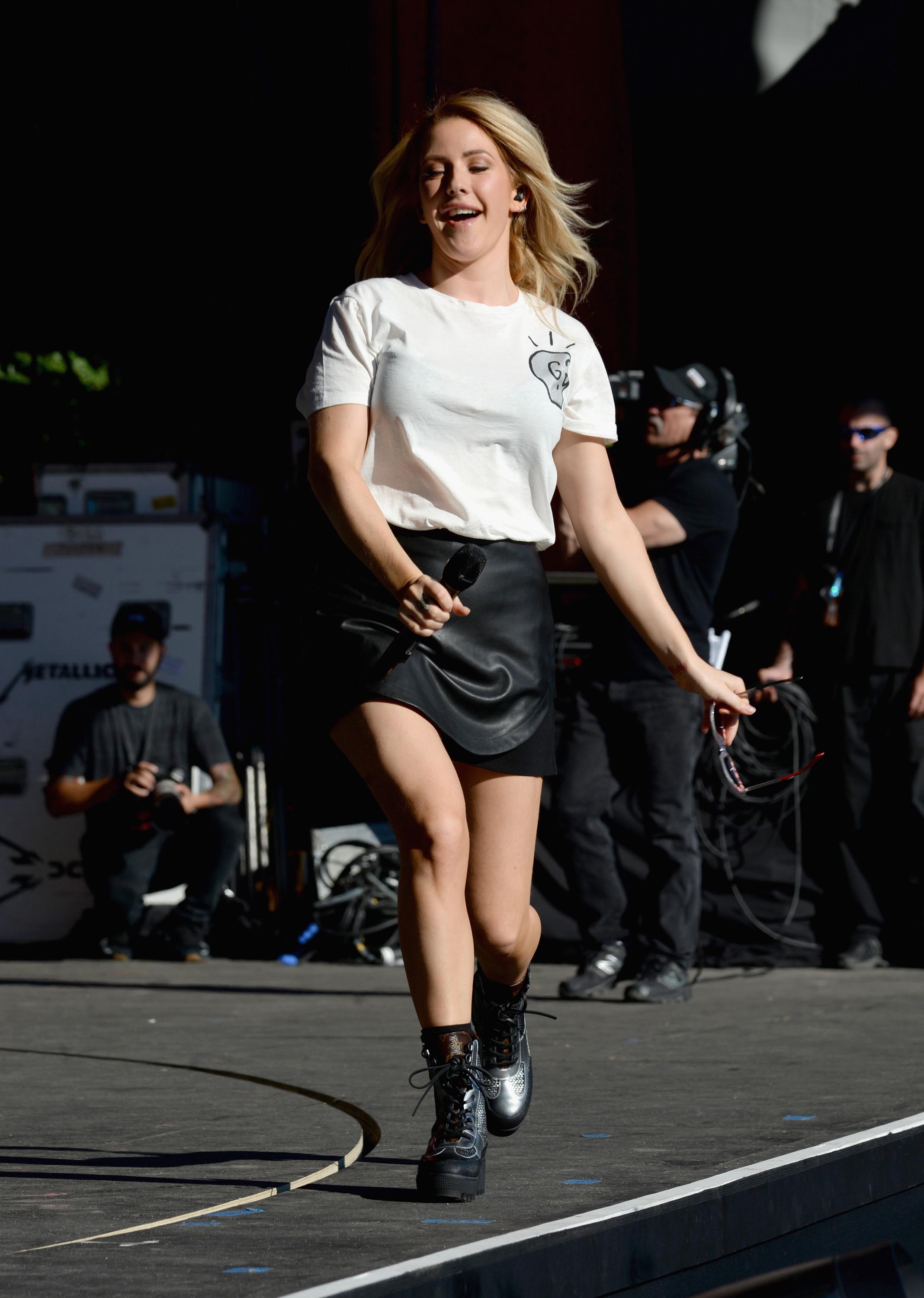 Ellie Goulding performing at Global Citizen Festival