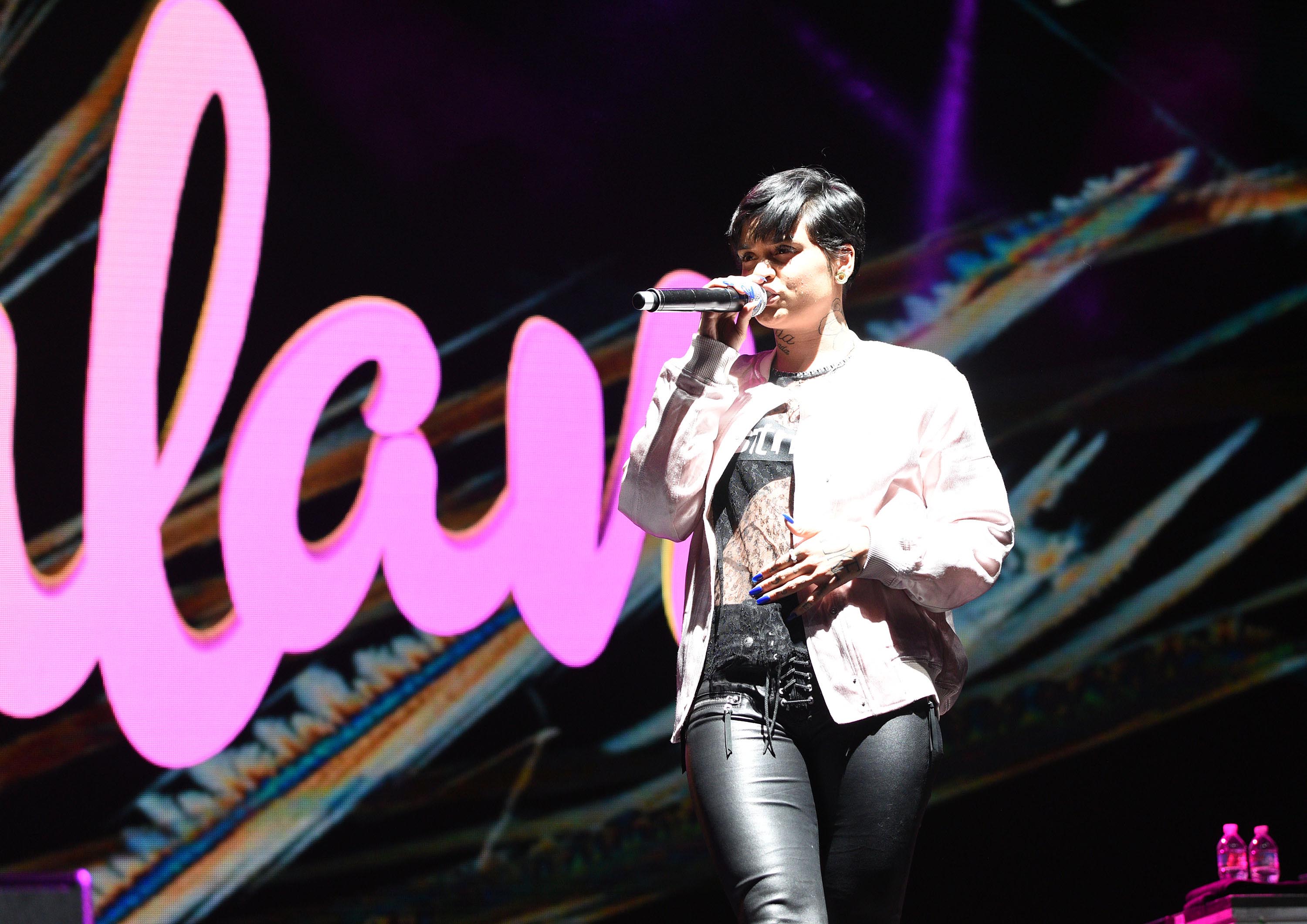 Kehlani performs during the 2016 Life is Beautiful festival
