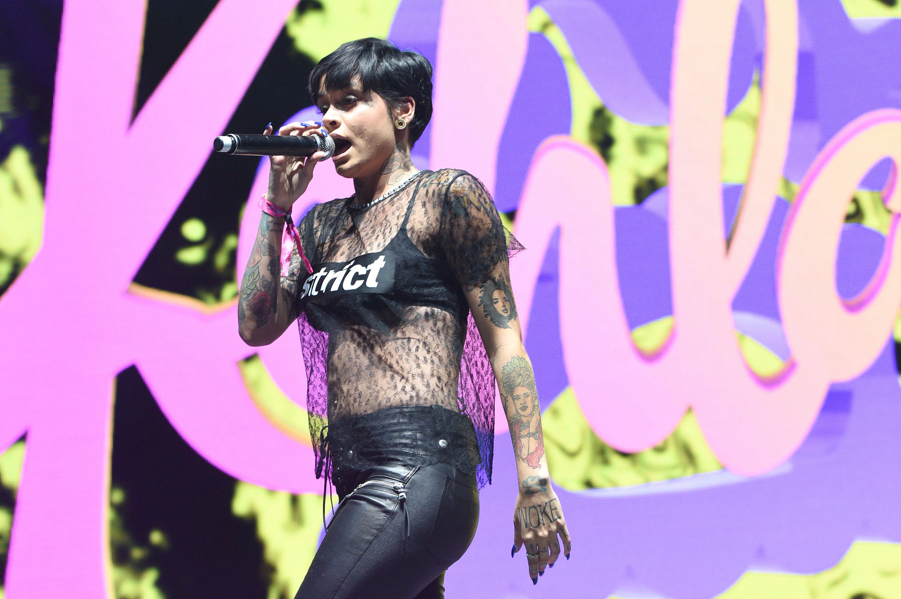 Kehlani performs during the 2016 Life is Beautiful festival