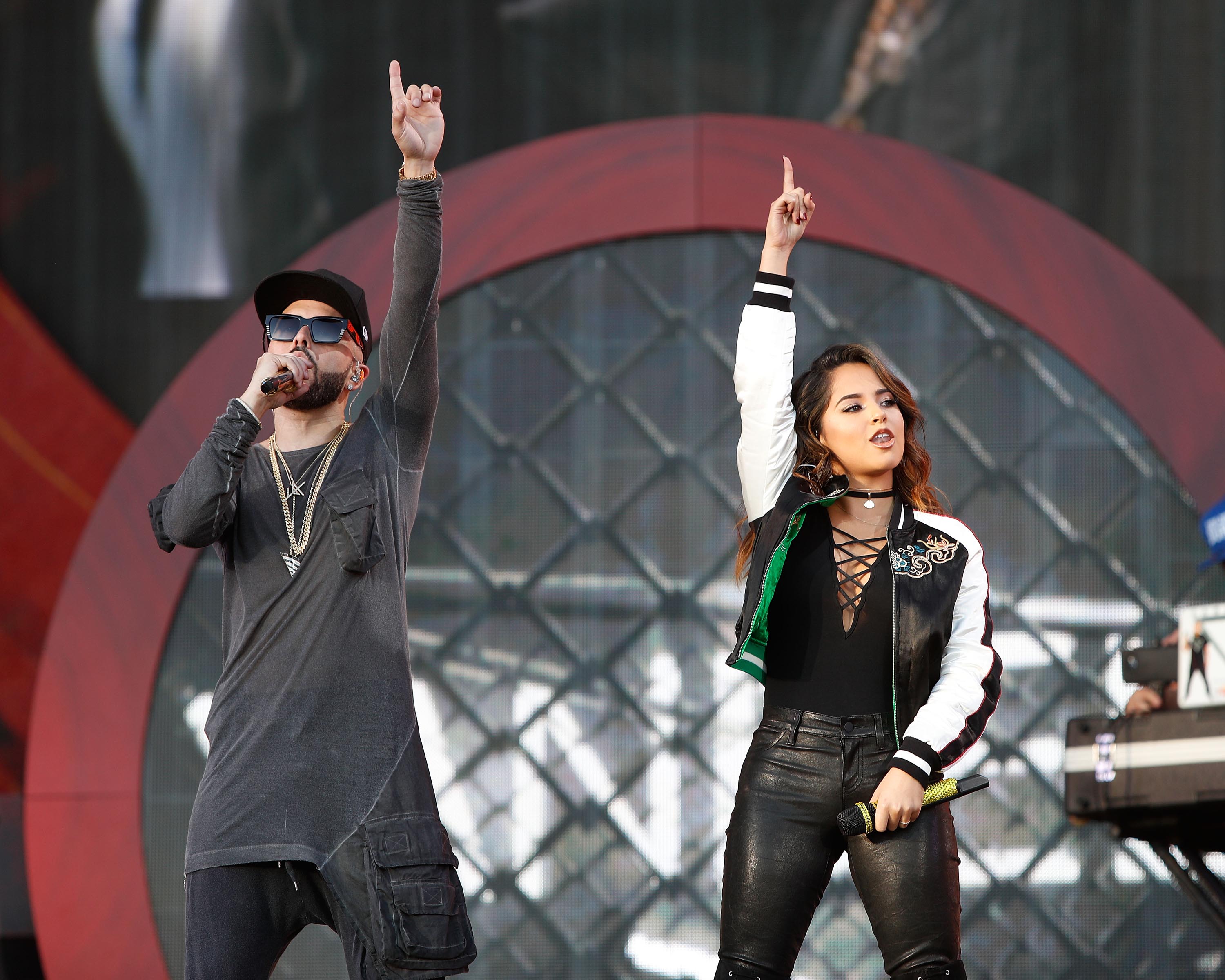 Becky G performs live on stage during Global Citizen Festival