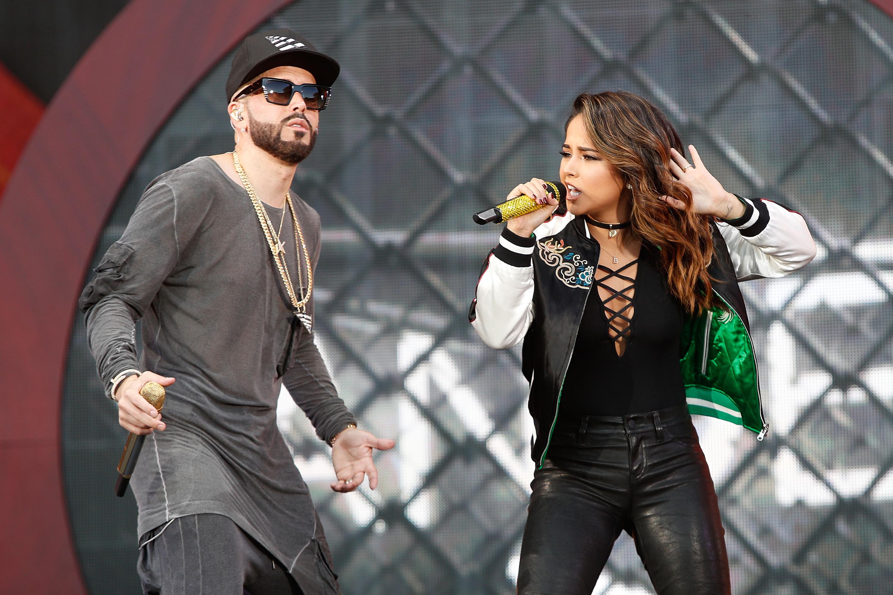 Becky G performs live on stage during Global Citizen Festival