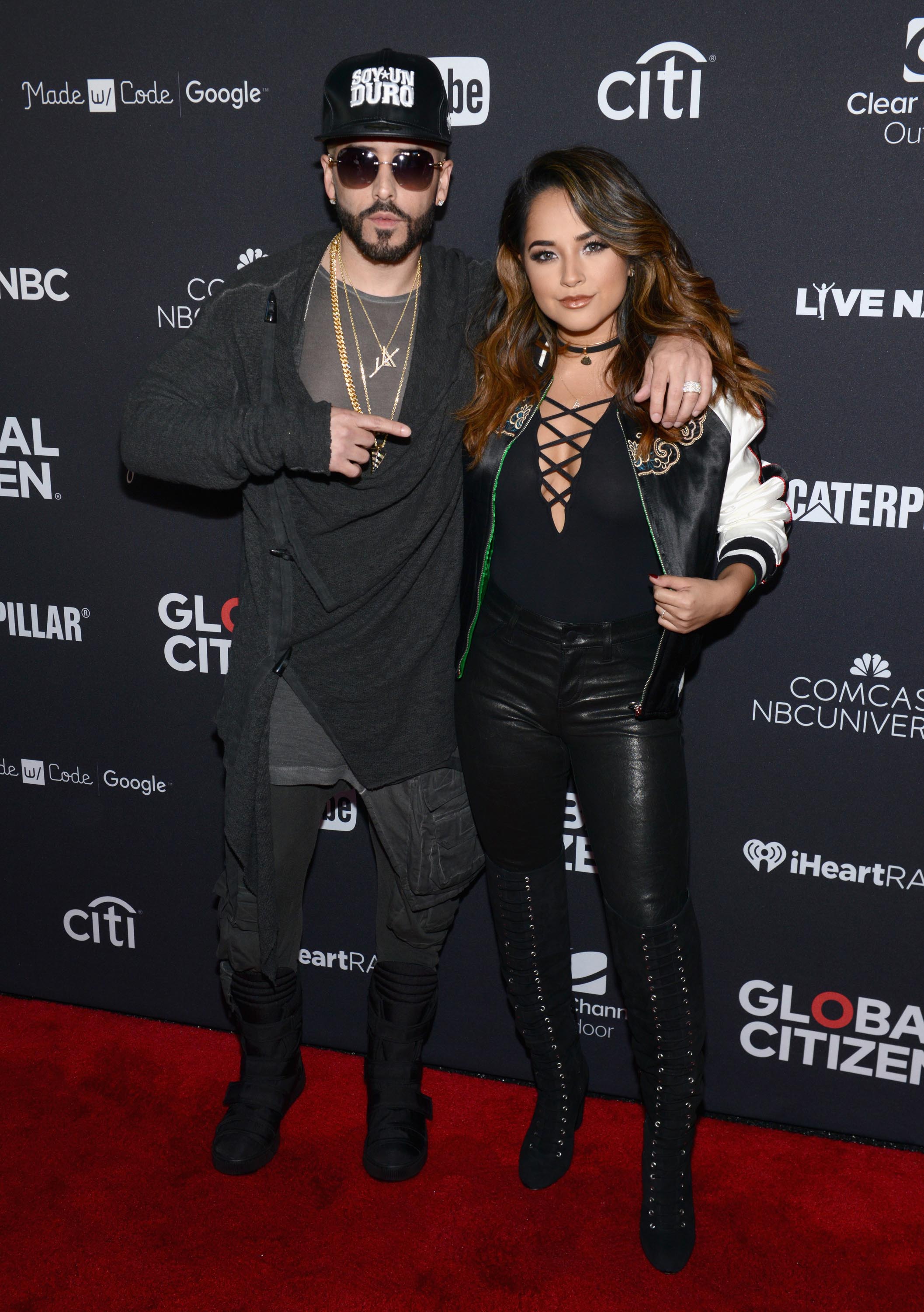 Becky G performs live on stage during Global Citizen Festival