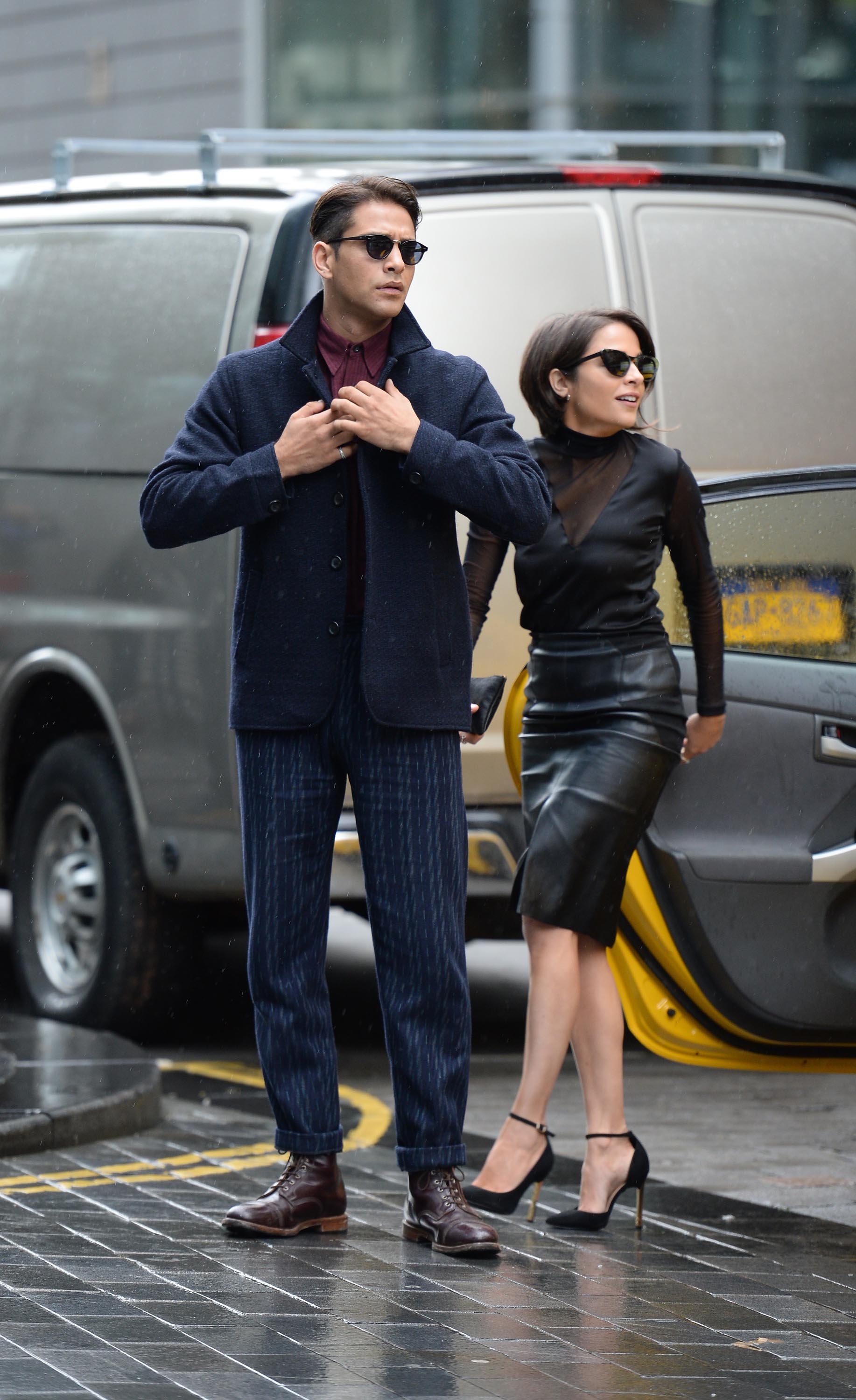 Stephanie Leonidas on set filming Snatch TV Show