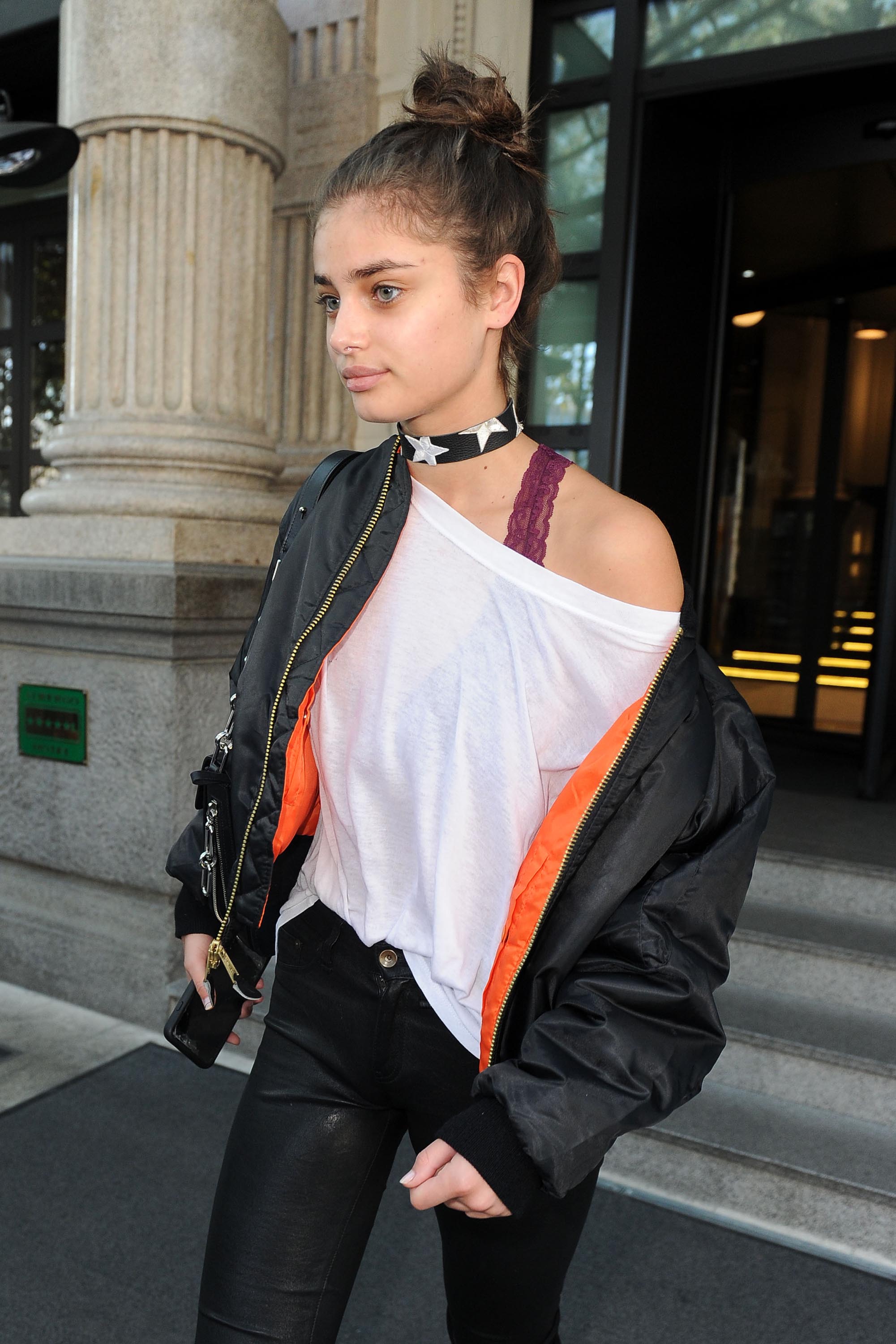 Taylor Hill was seen in Milan