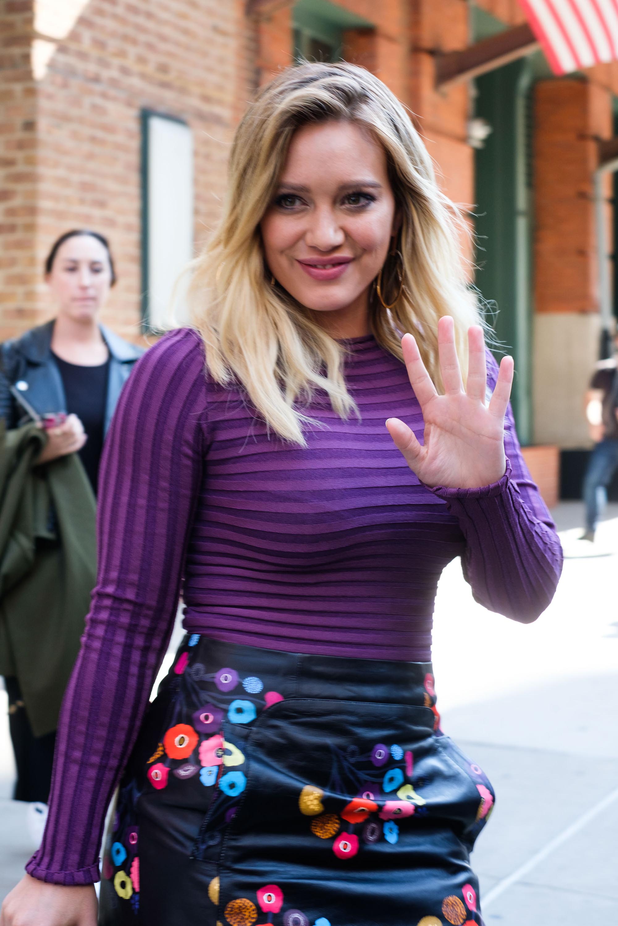 Hilary Duff attends The Build Series Presents The Cast Of Younger