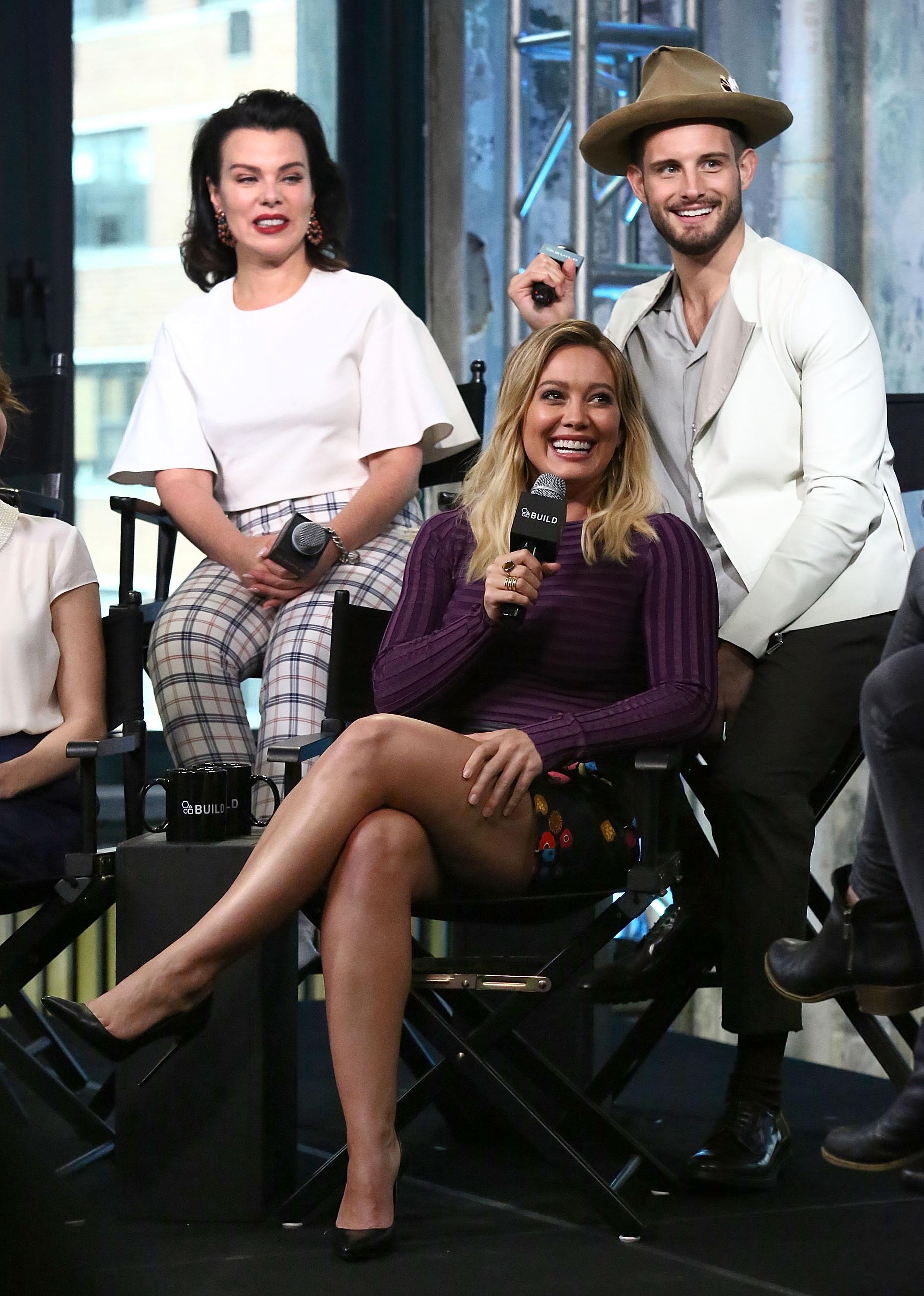 Hilary Duff attends The Build Series Presents The Cast Of Younger