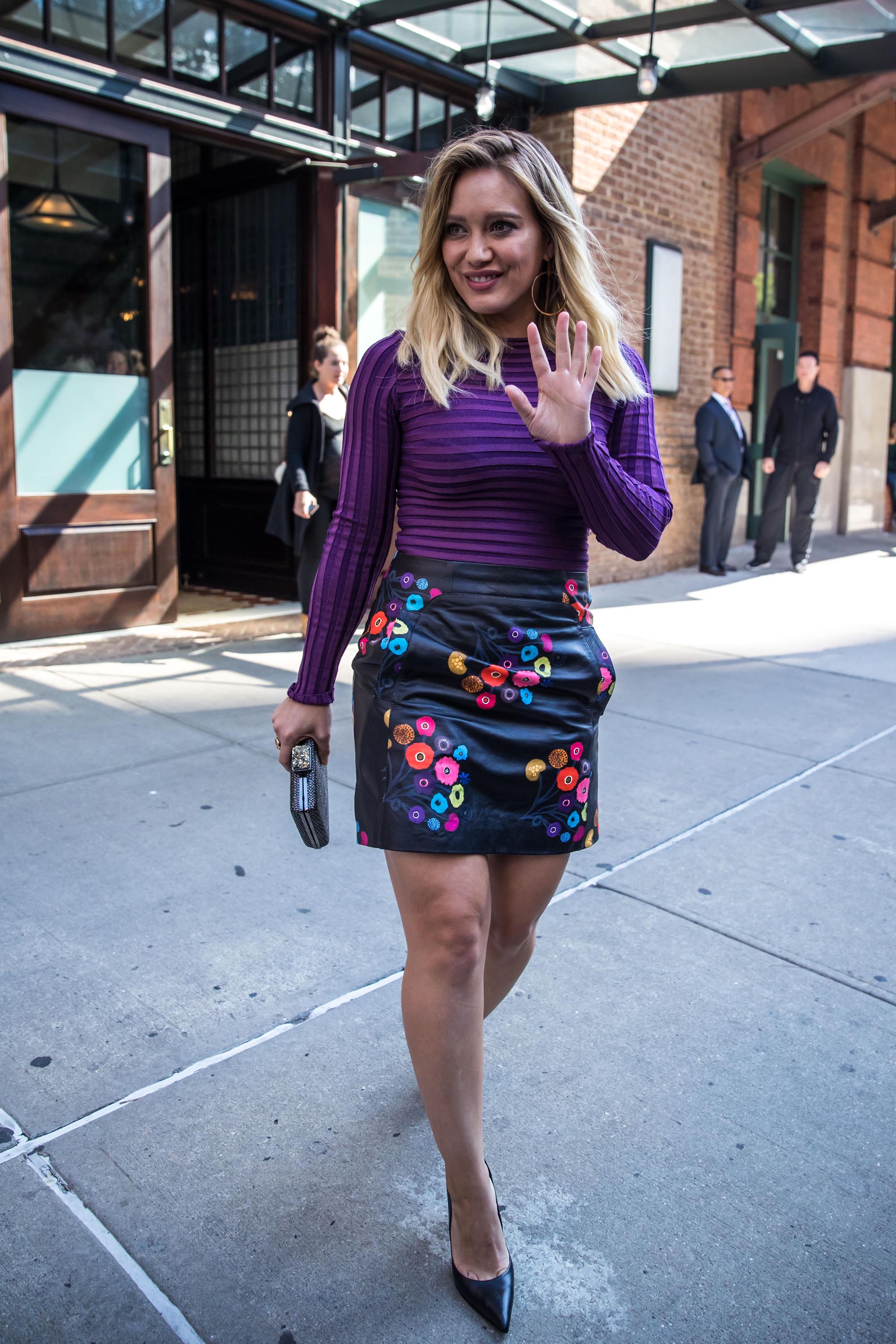 Hilary Duff attends The Build Series Presents The Cast Of Younger