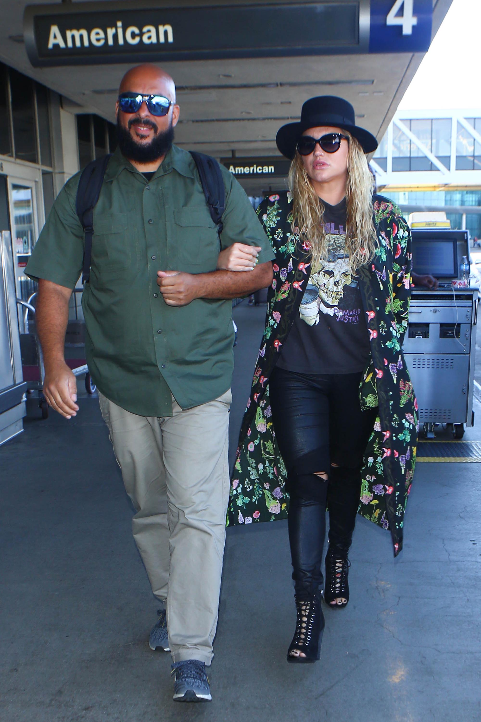 Kesha is seen at LAX