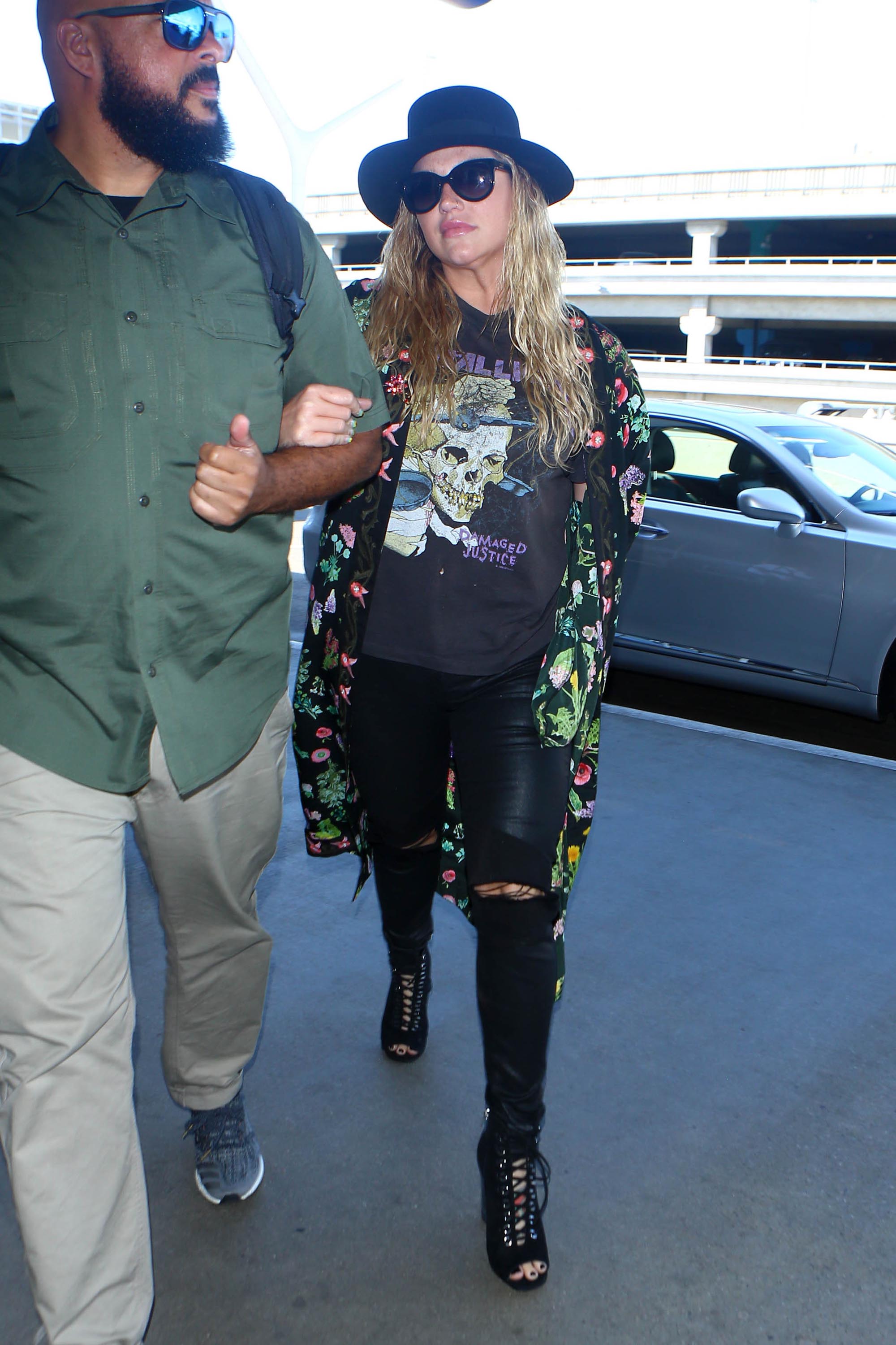 Kesha is seen at LAX