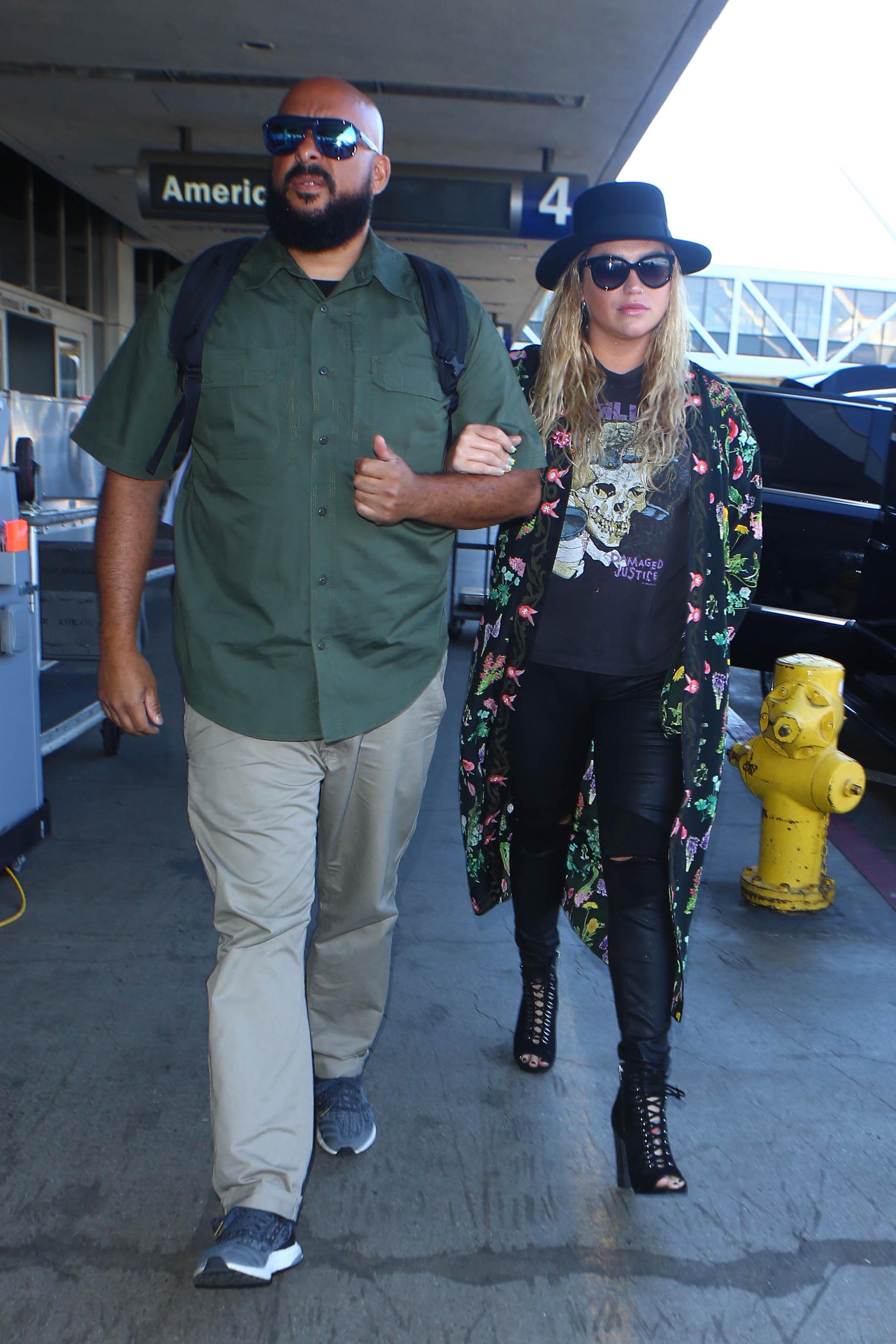 Kesha is seen at LAX