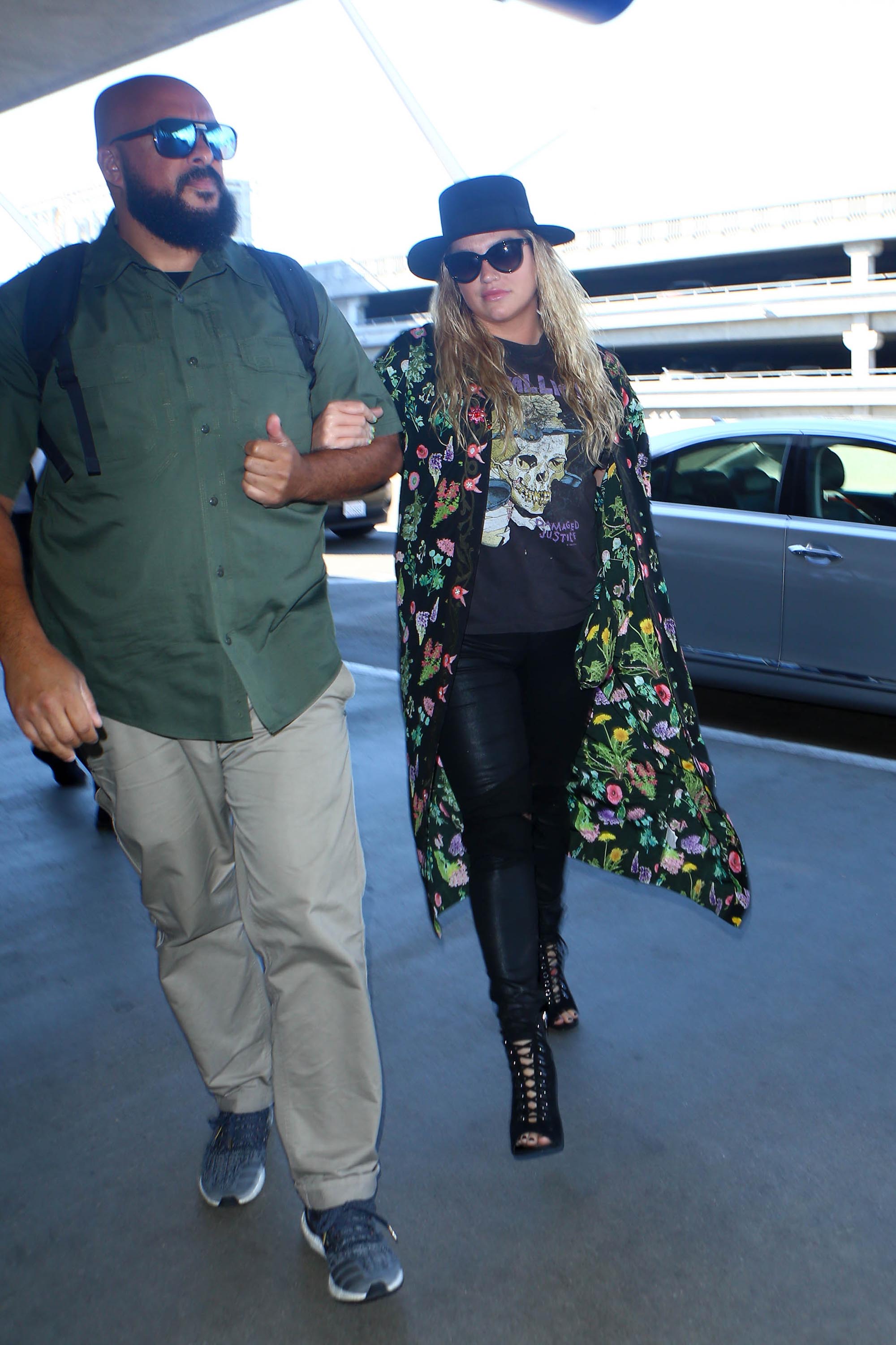 Kesha is seen at LAX