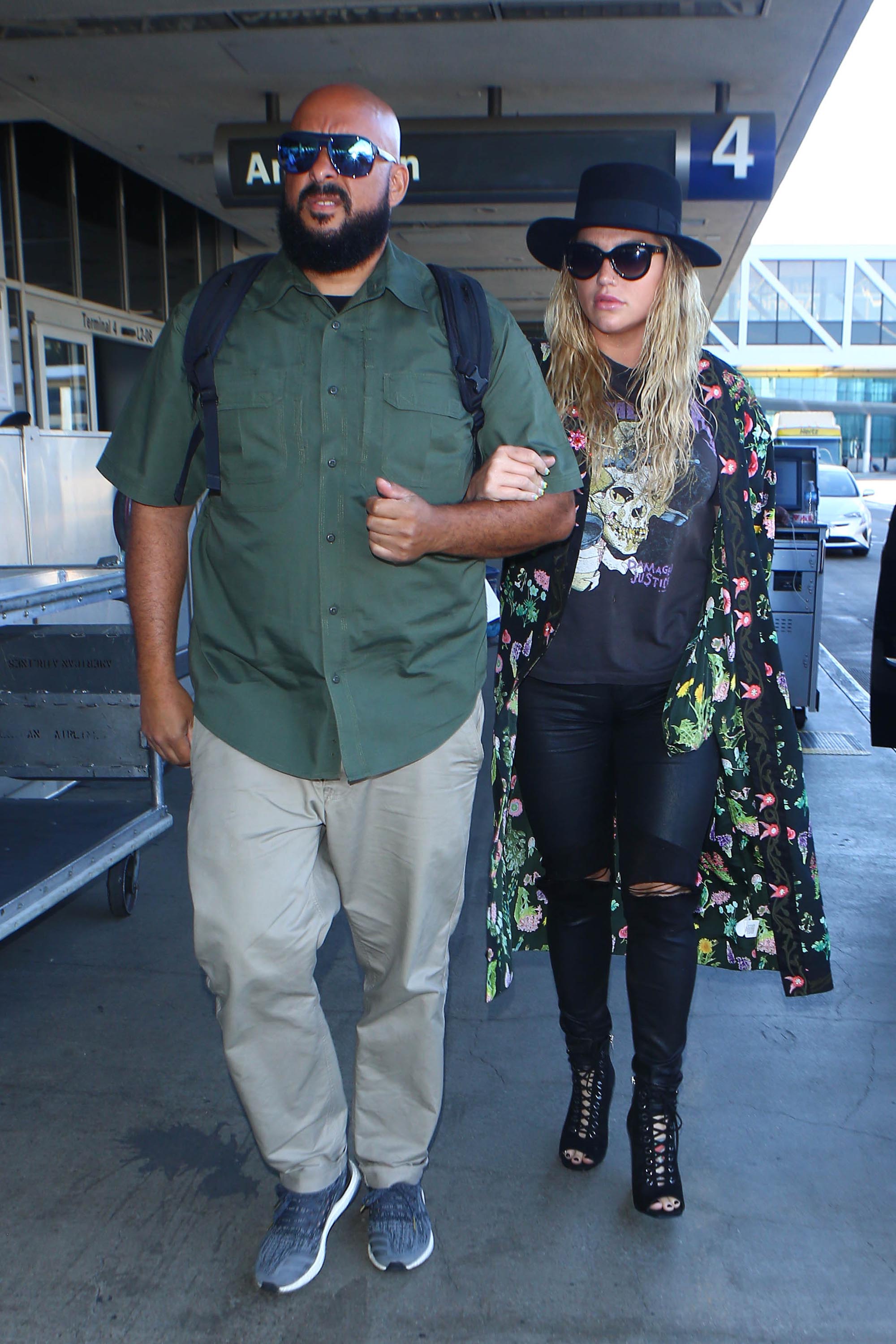 Kesha is seen at LAX