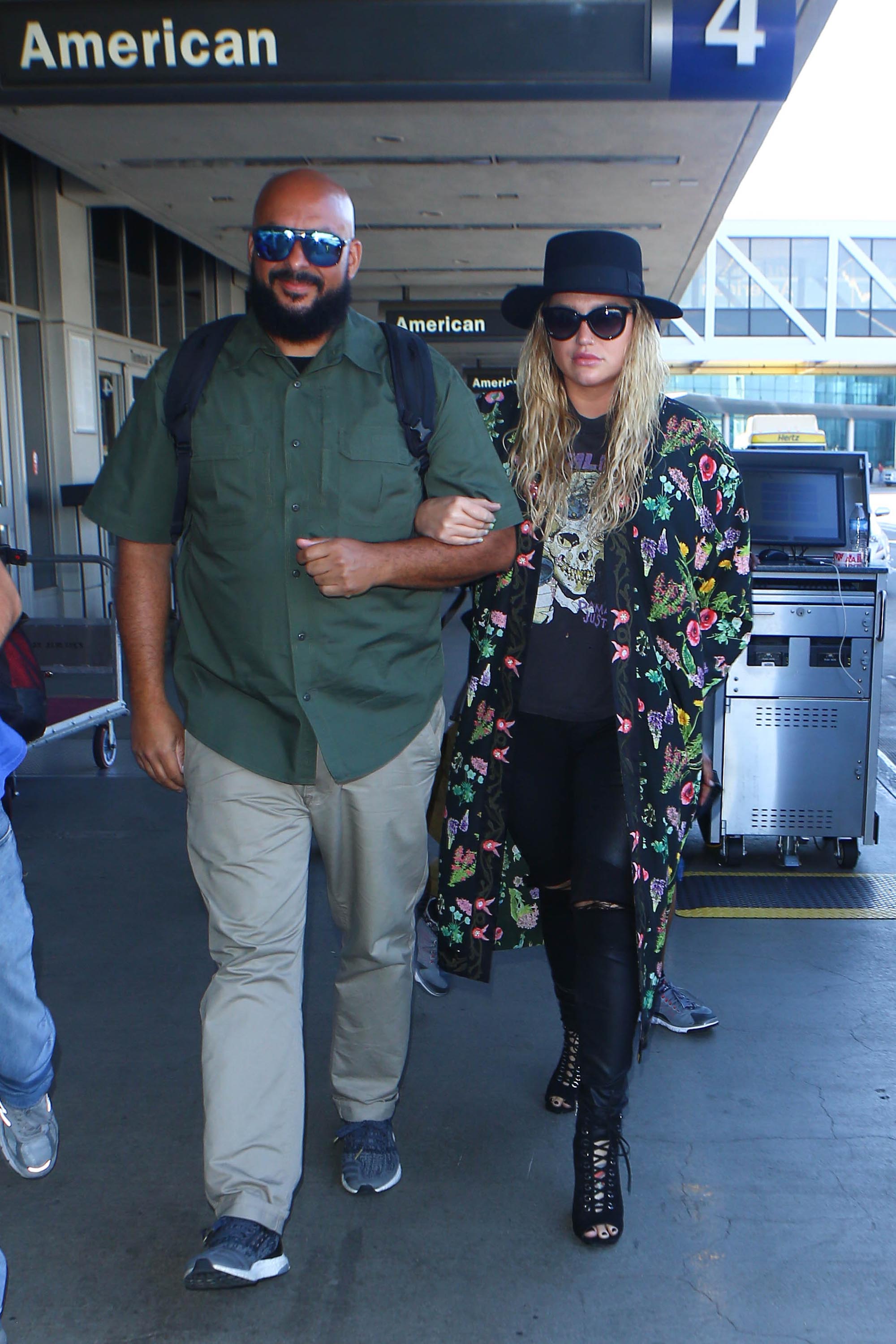 Kesha is seen at LAX