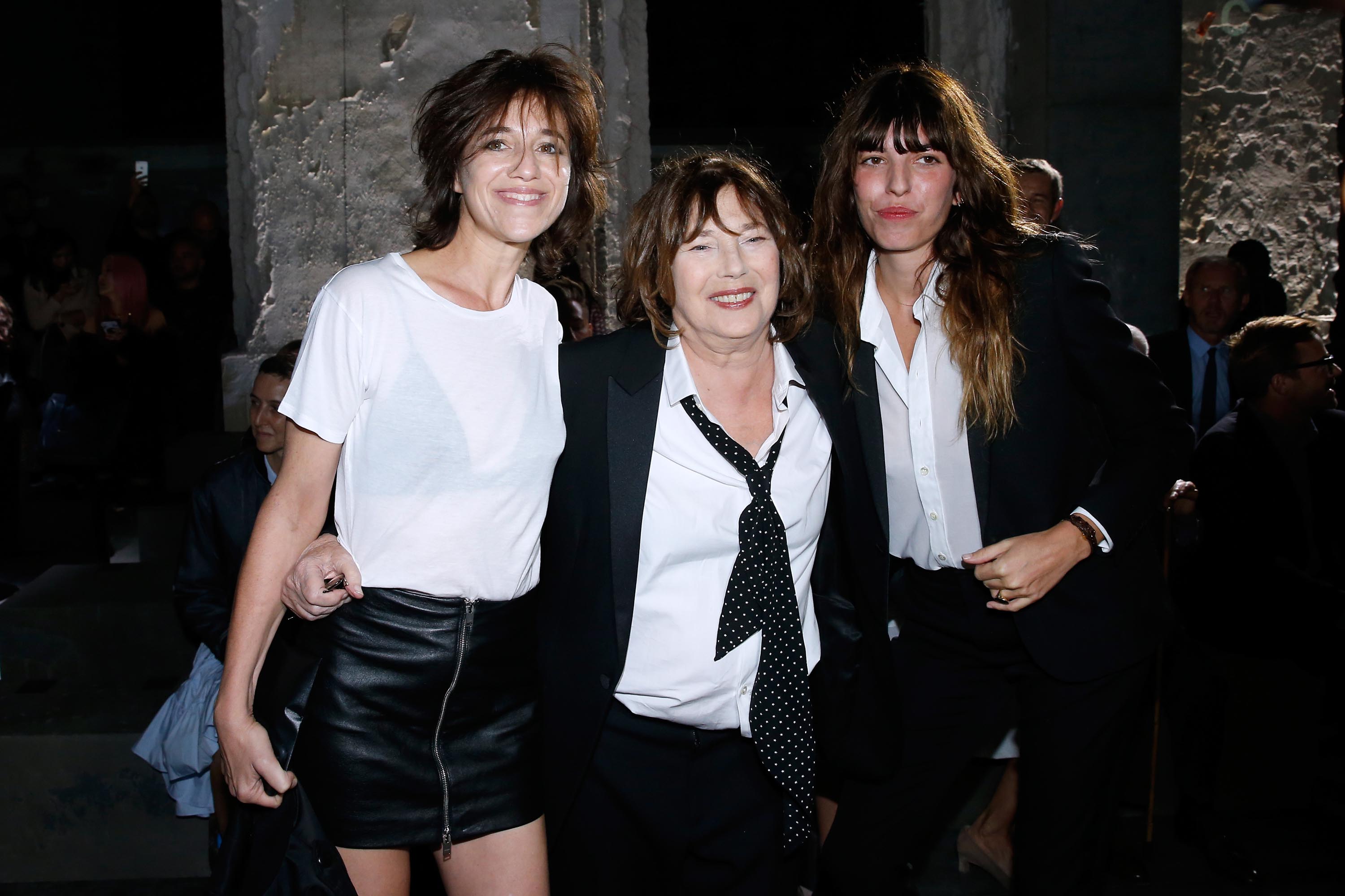 Charlotte Gainsbourg attends the Saint Laurent show