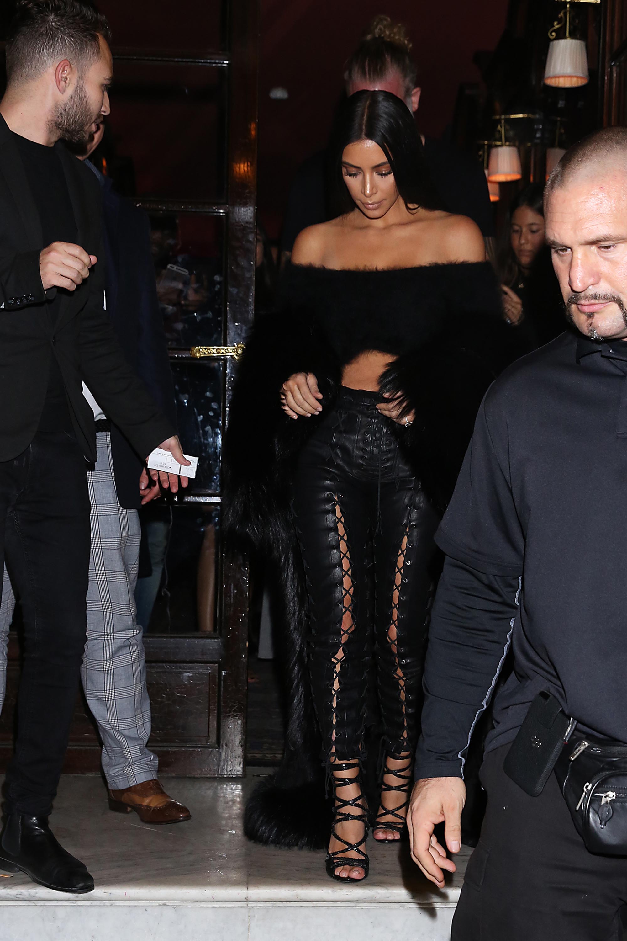 Kim Kardashian at Costes restaurant in Paris