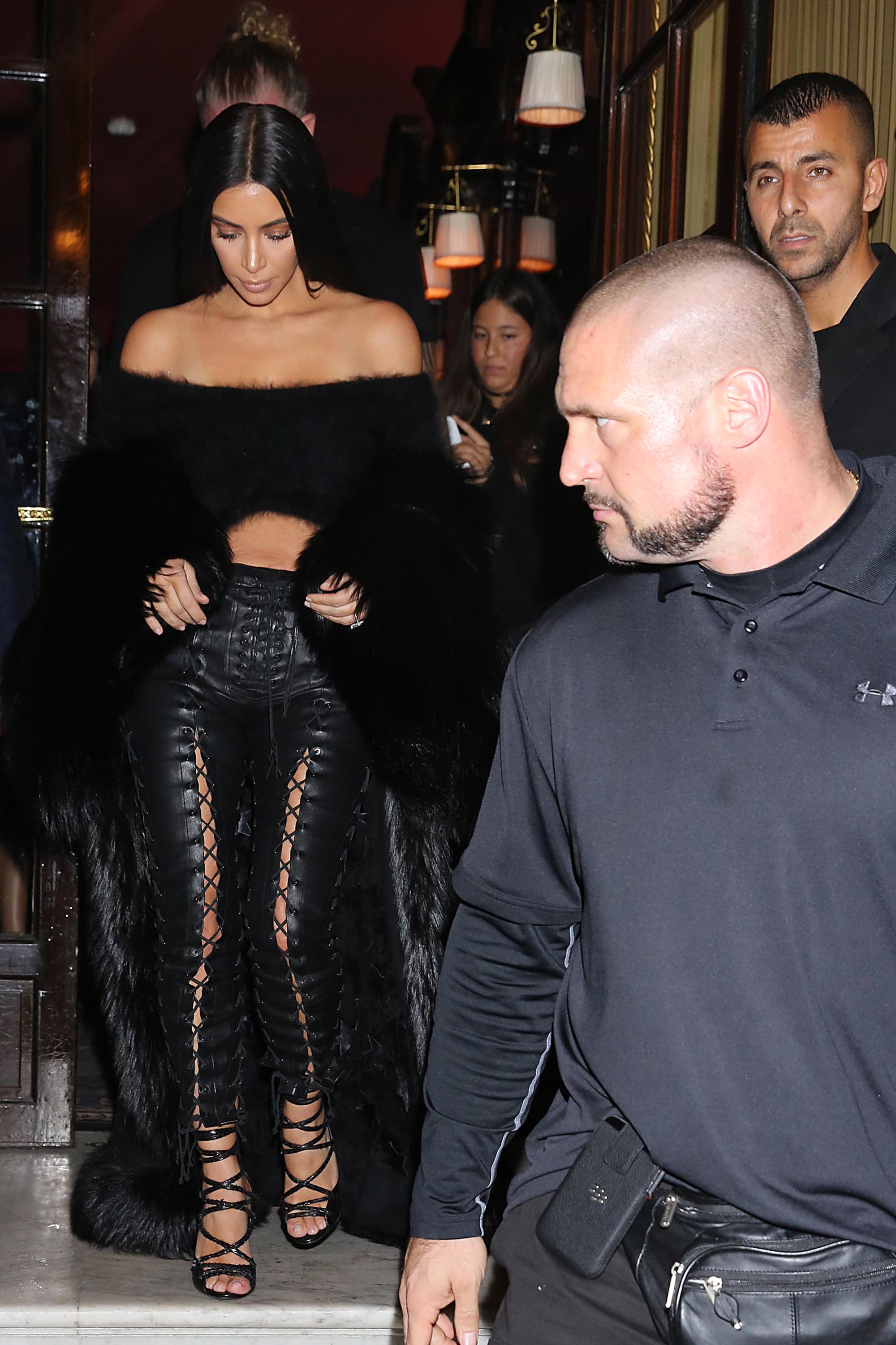 Kim Kardashian at Costes restaurant in Paris
