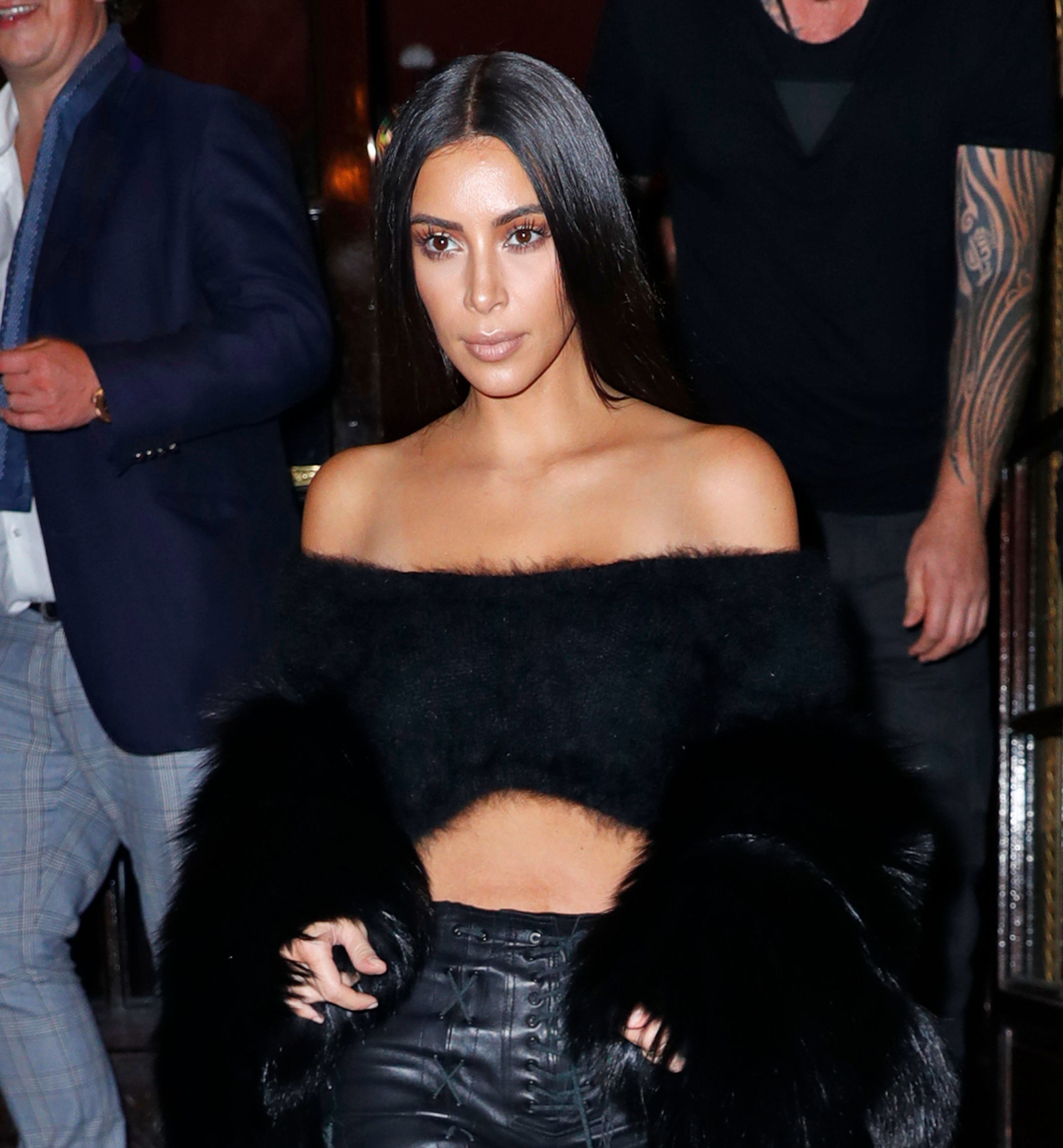 Kim Kardashian at Costes restaurant in Paris