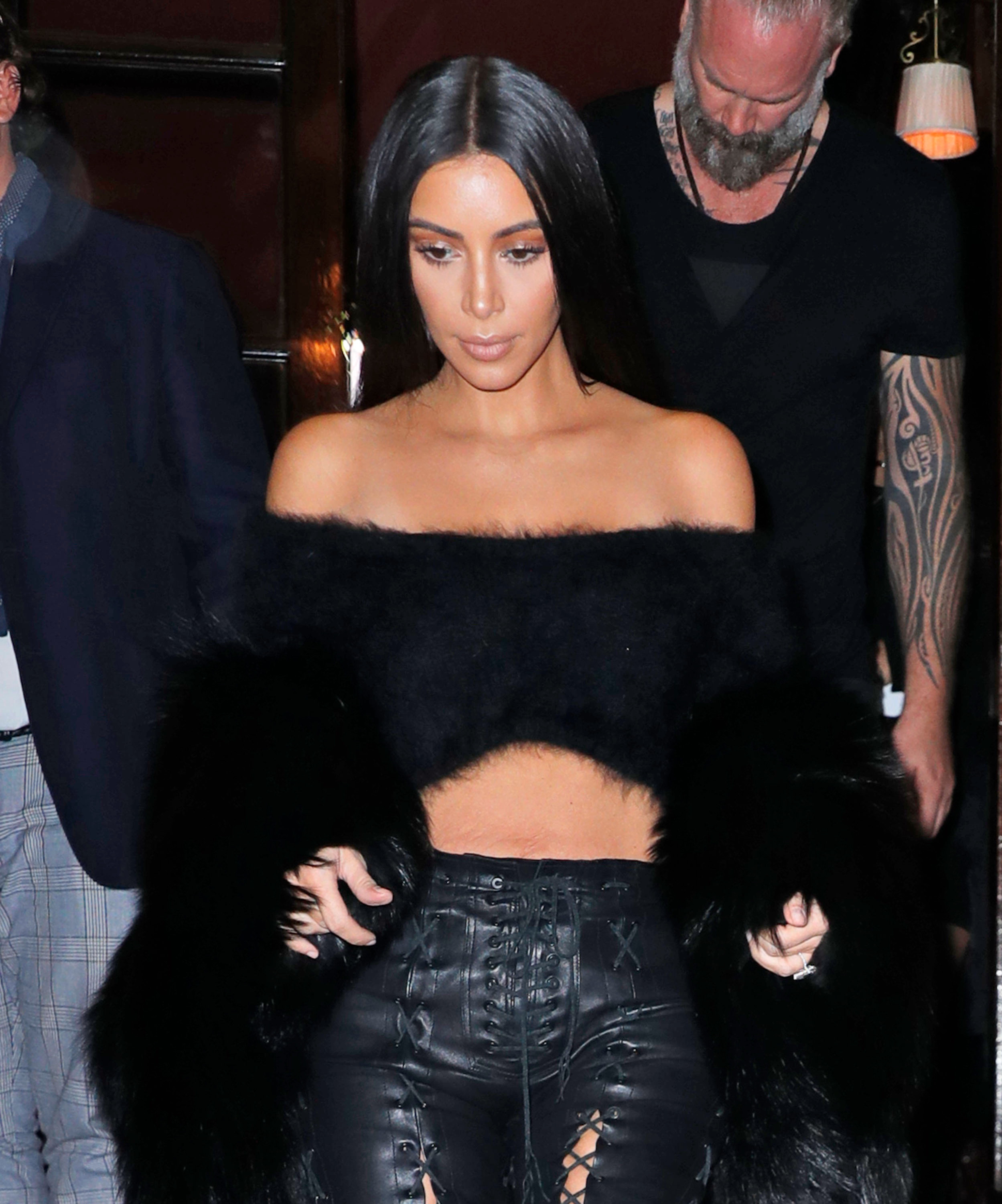 Kim Kardashian at Costes restaurant in Paris