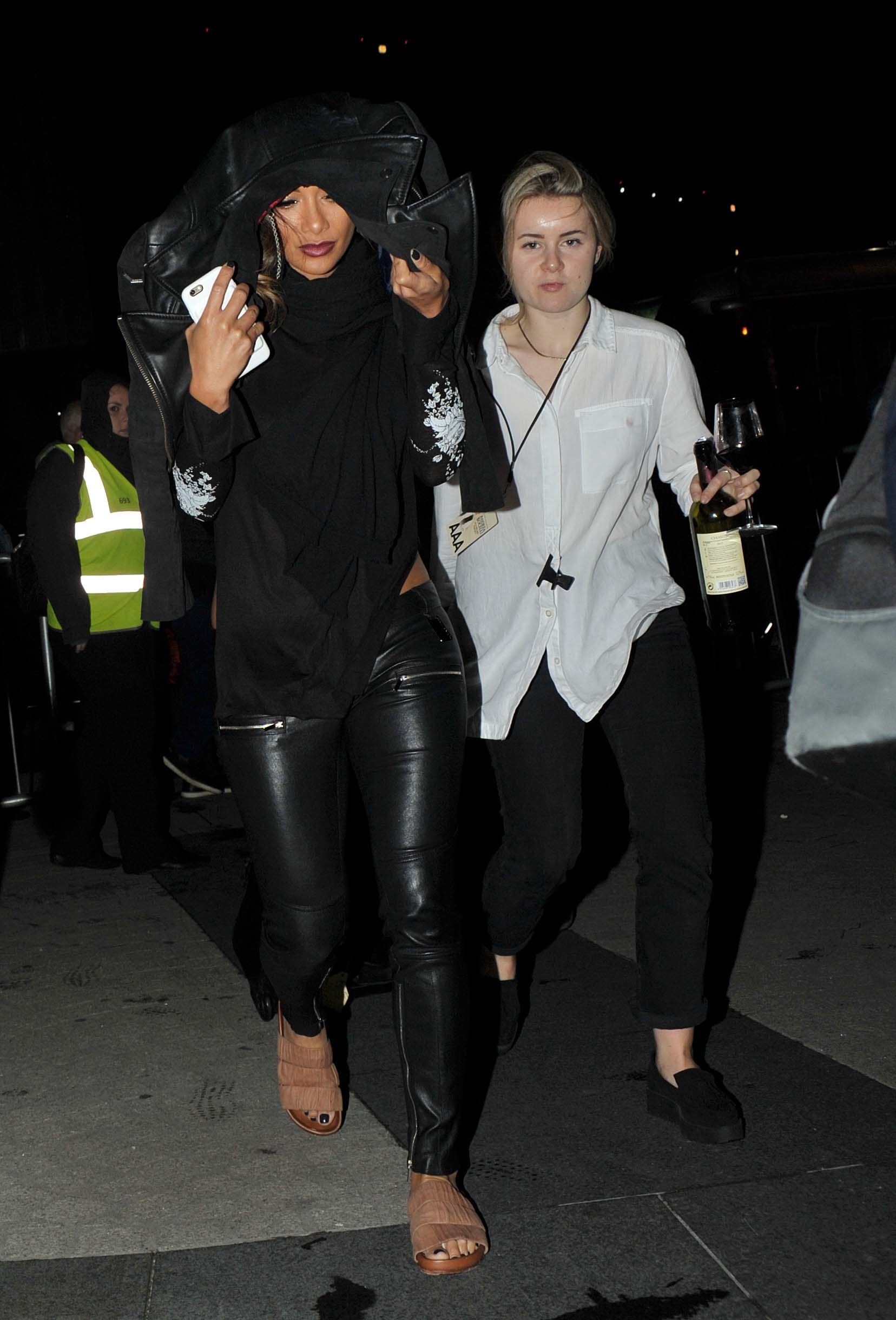 Nicole Scherzinger heading to her hotel in Dublin