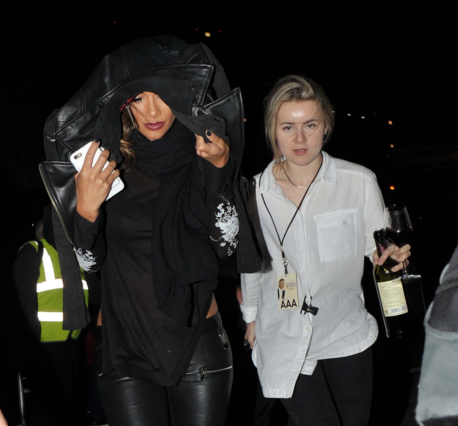 Nicole Scherzinger heading to her hotel in Dublin