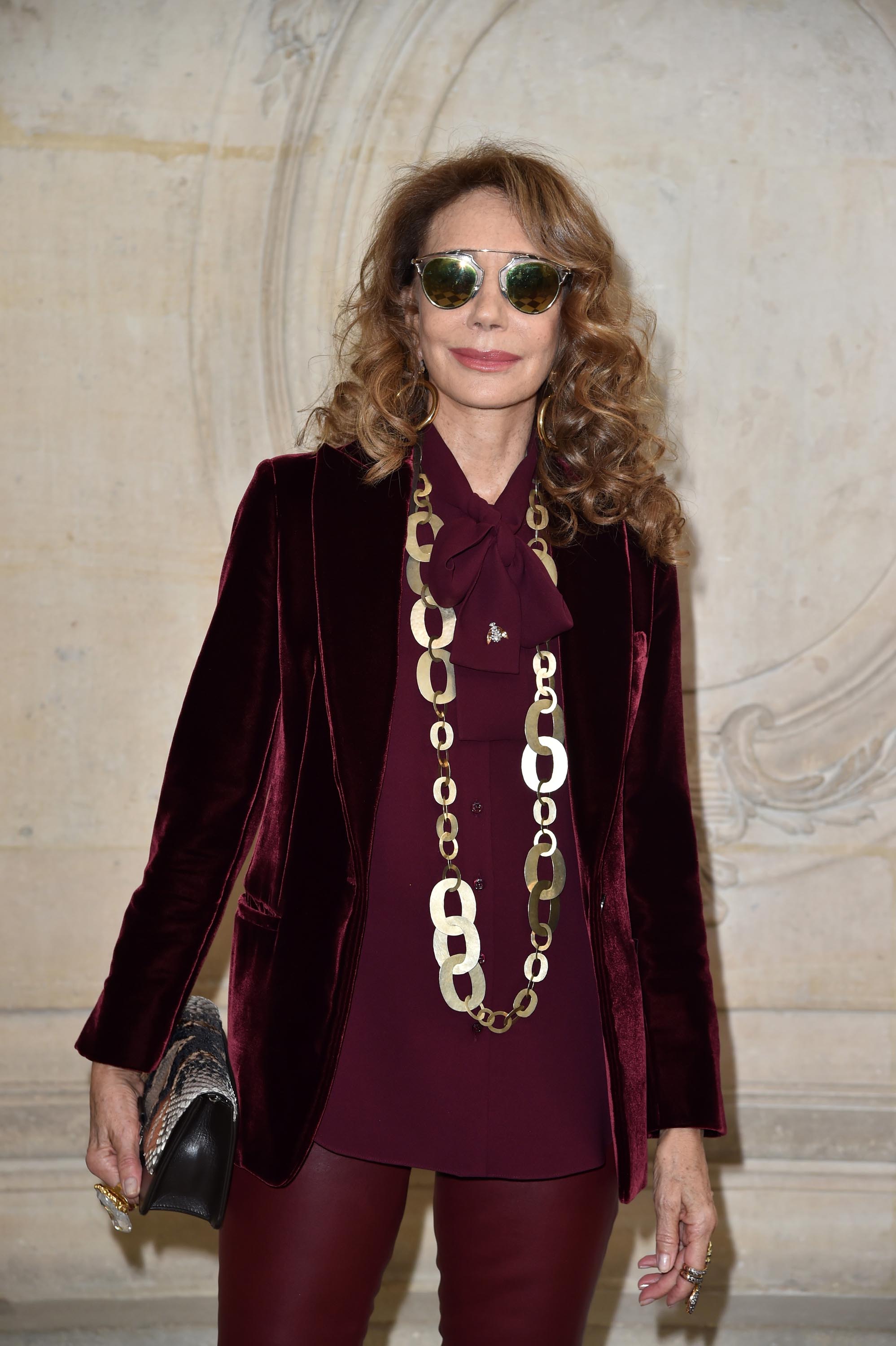 Marisa Berenson attends the Christian Dior show
