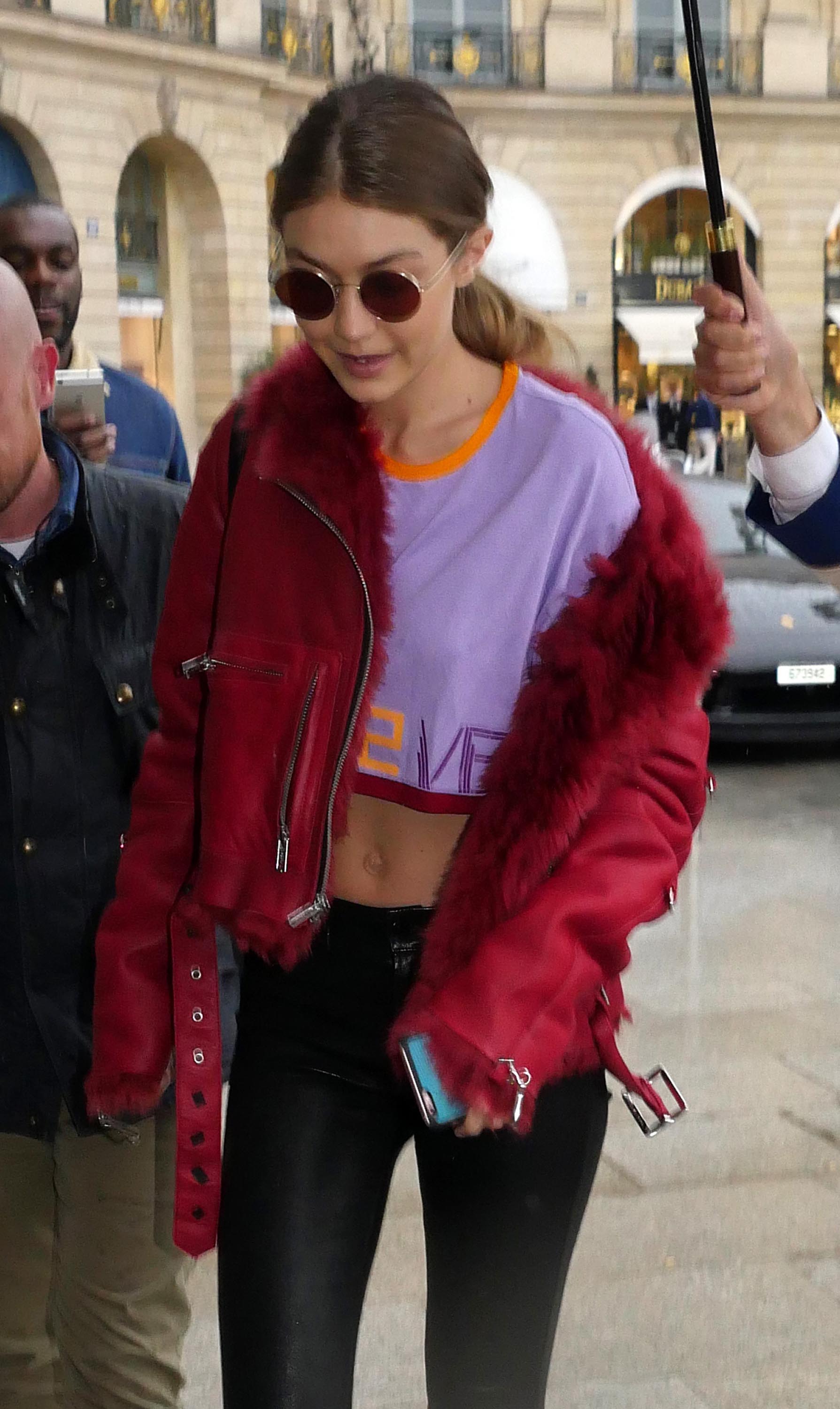 Gigi Hadid out in Paris