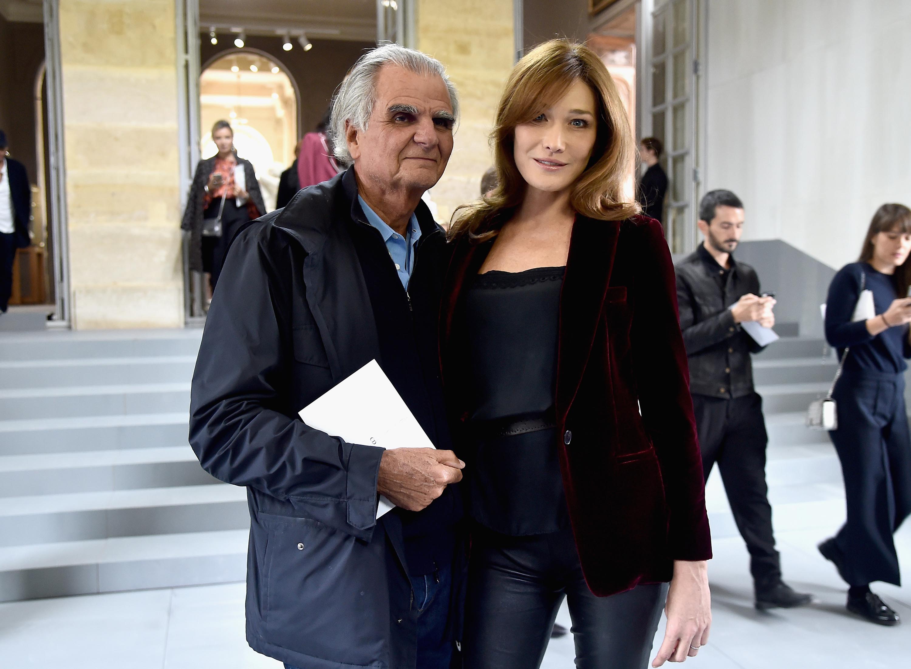 Carla Bruni-Sarkozy attends the Christian Dior show