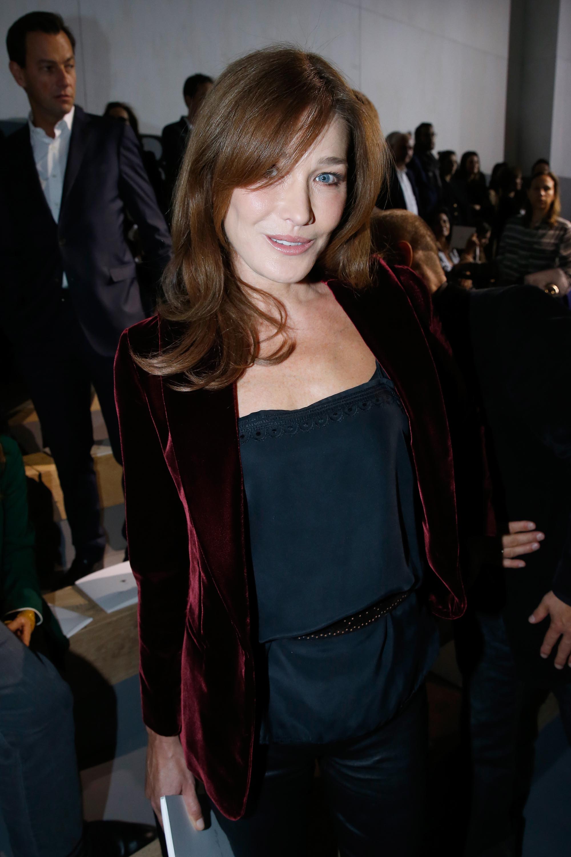 Carla Bruni-Sarkozy attends the Christian Dior show