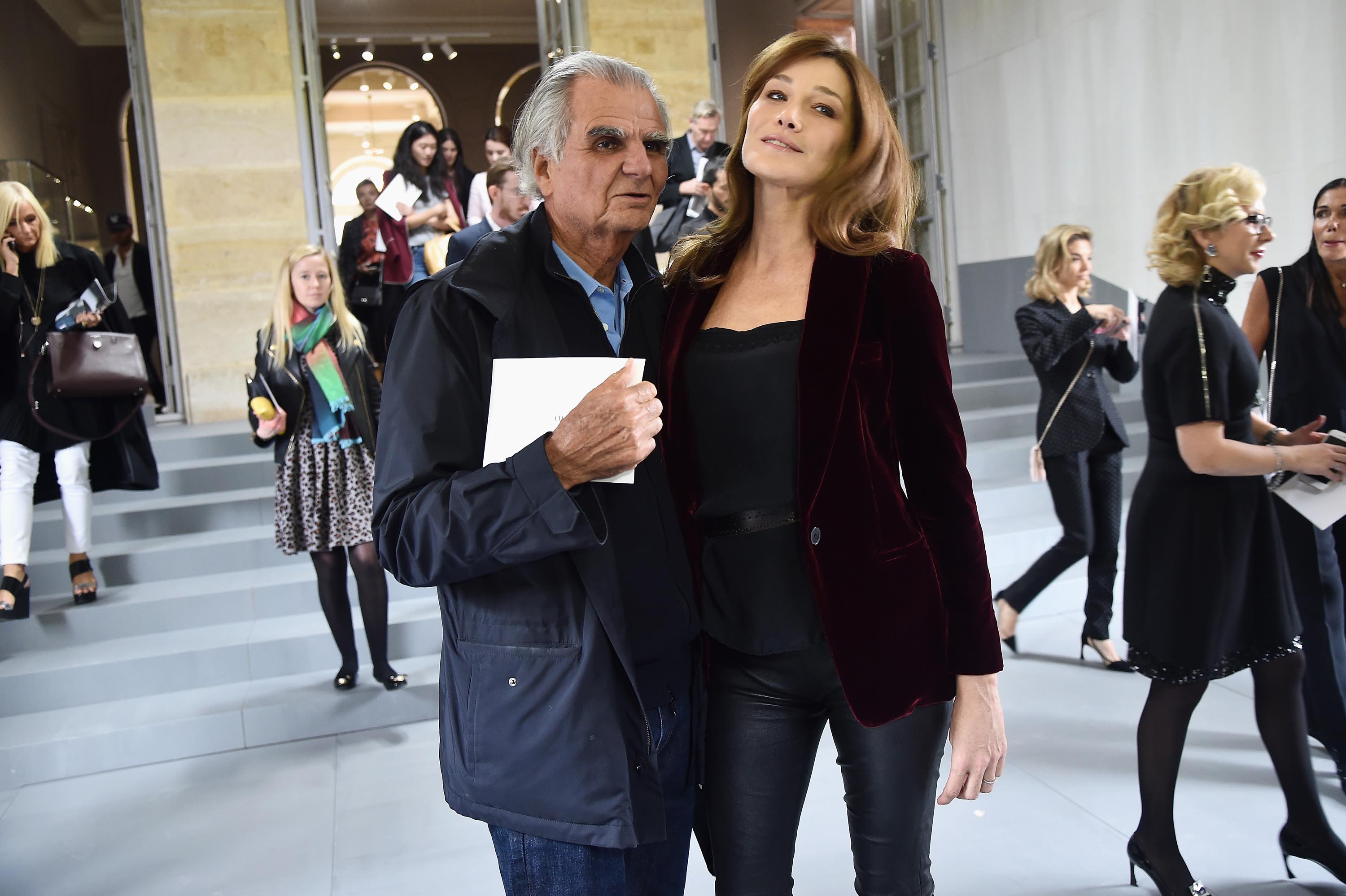 Carla Bruni-Sarkozy attends the Christian Dior show