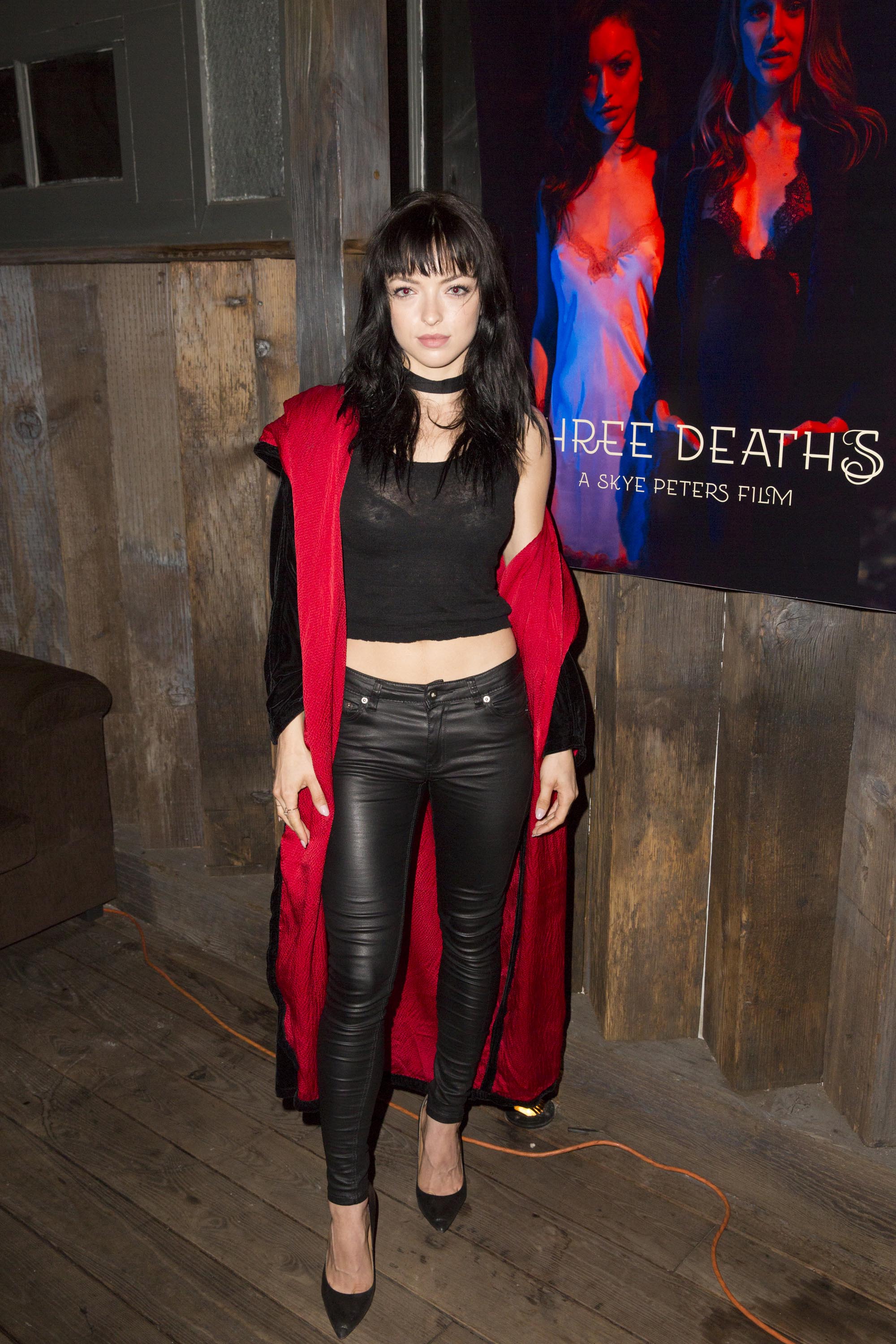 Francesca Eastwood attends the Premiere Of Stonefox Pictures Three Deaths
