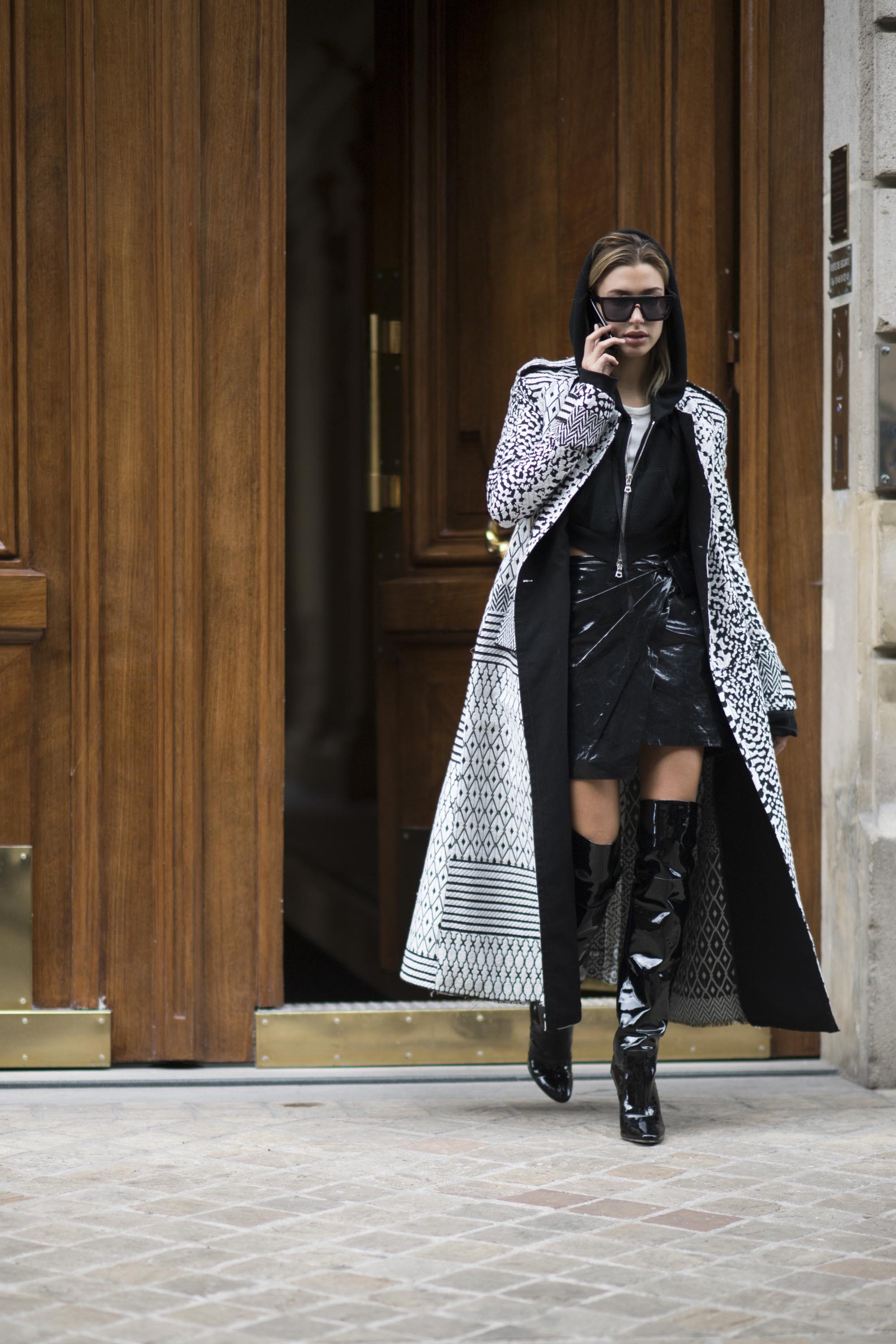 Hailey Baldwin Street Style at Paris Fashion Week