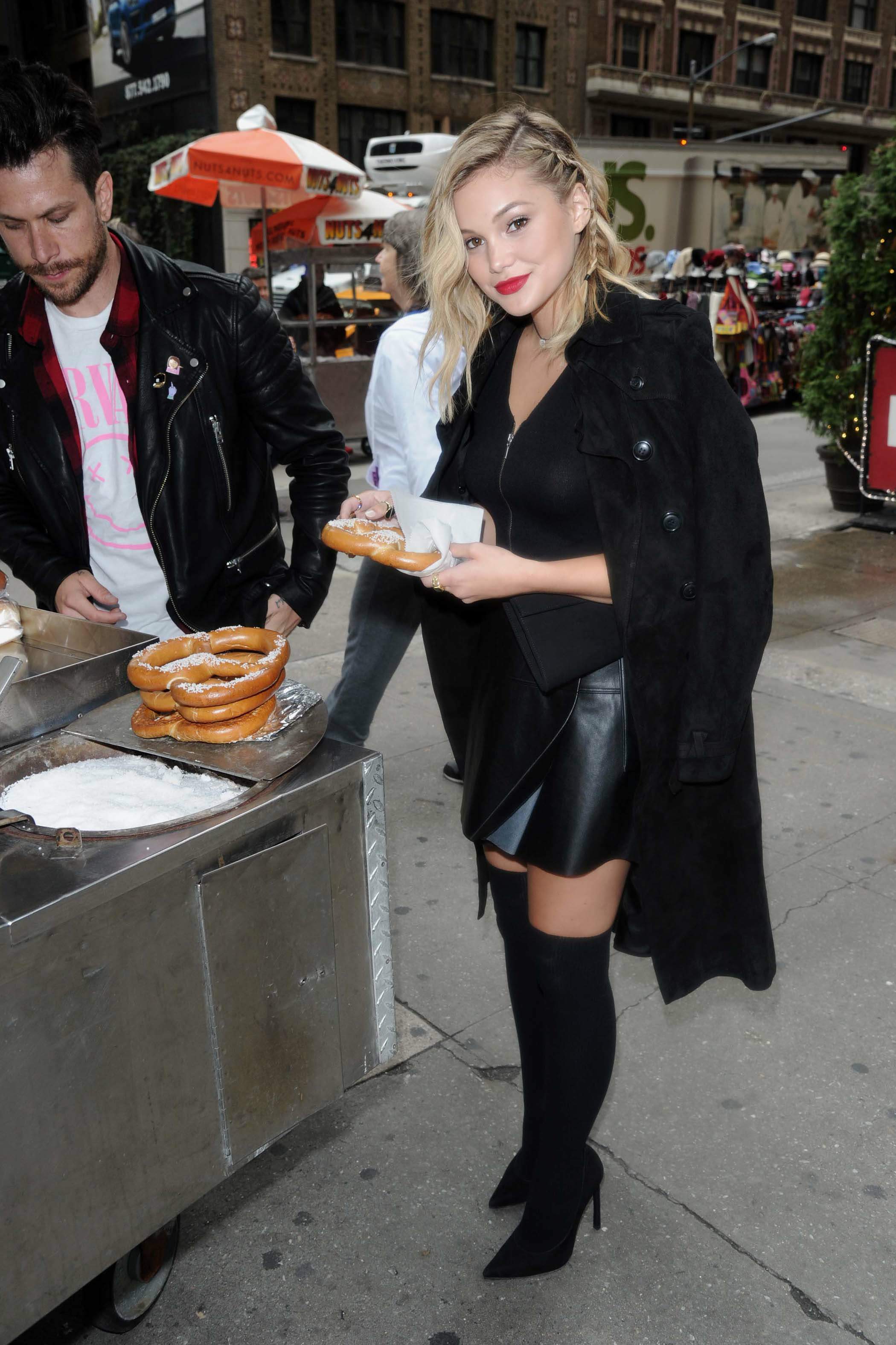 Olivia Holt heading out in NYC