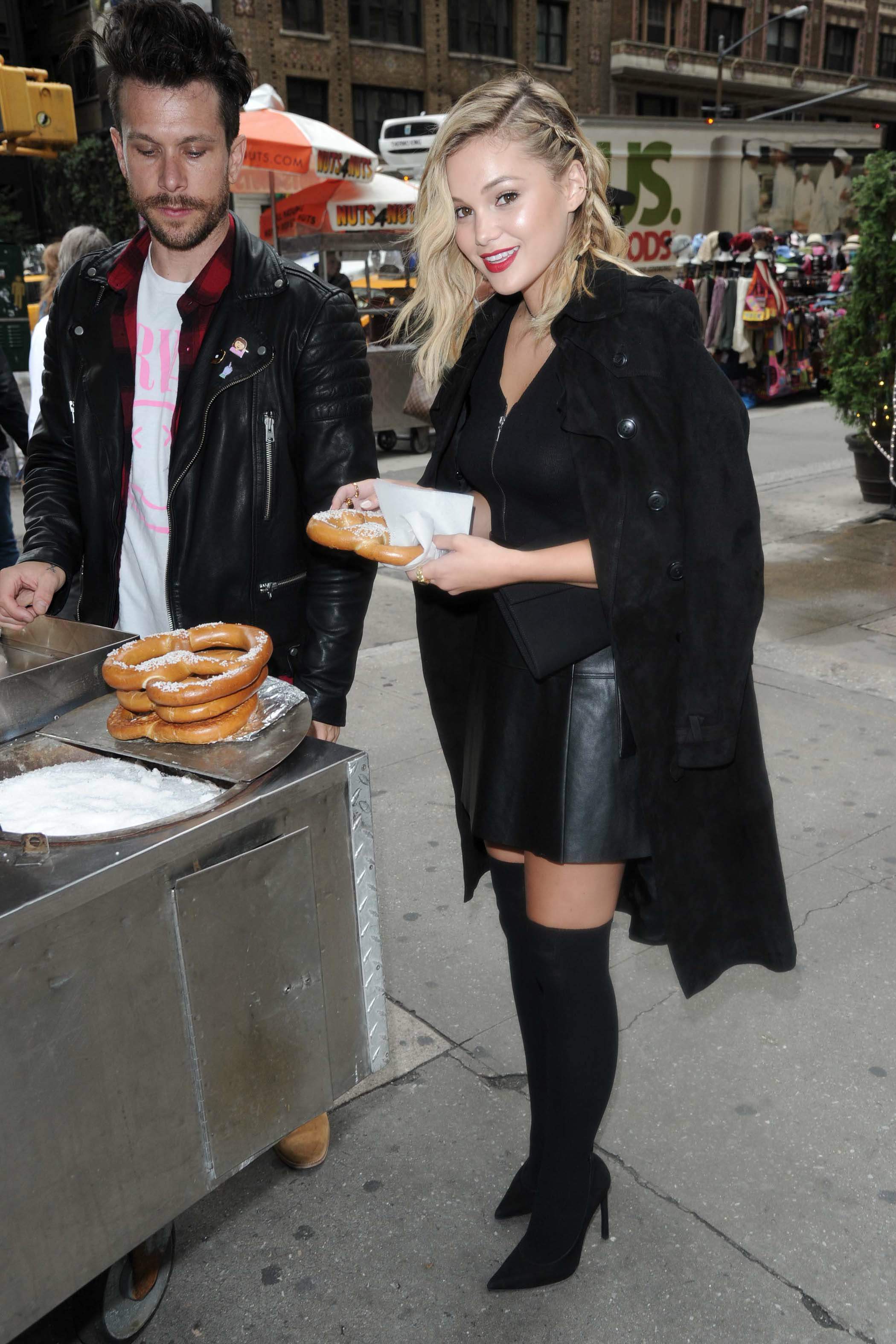 Olivia Holt heading out in NYC