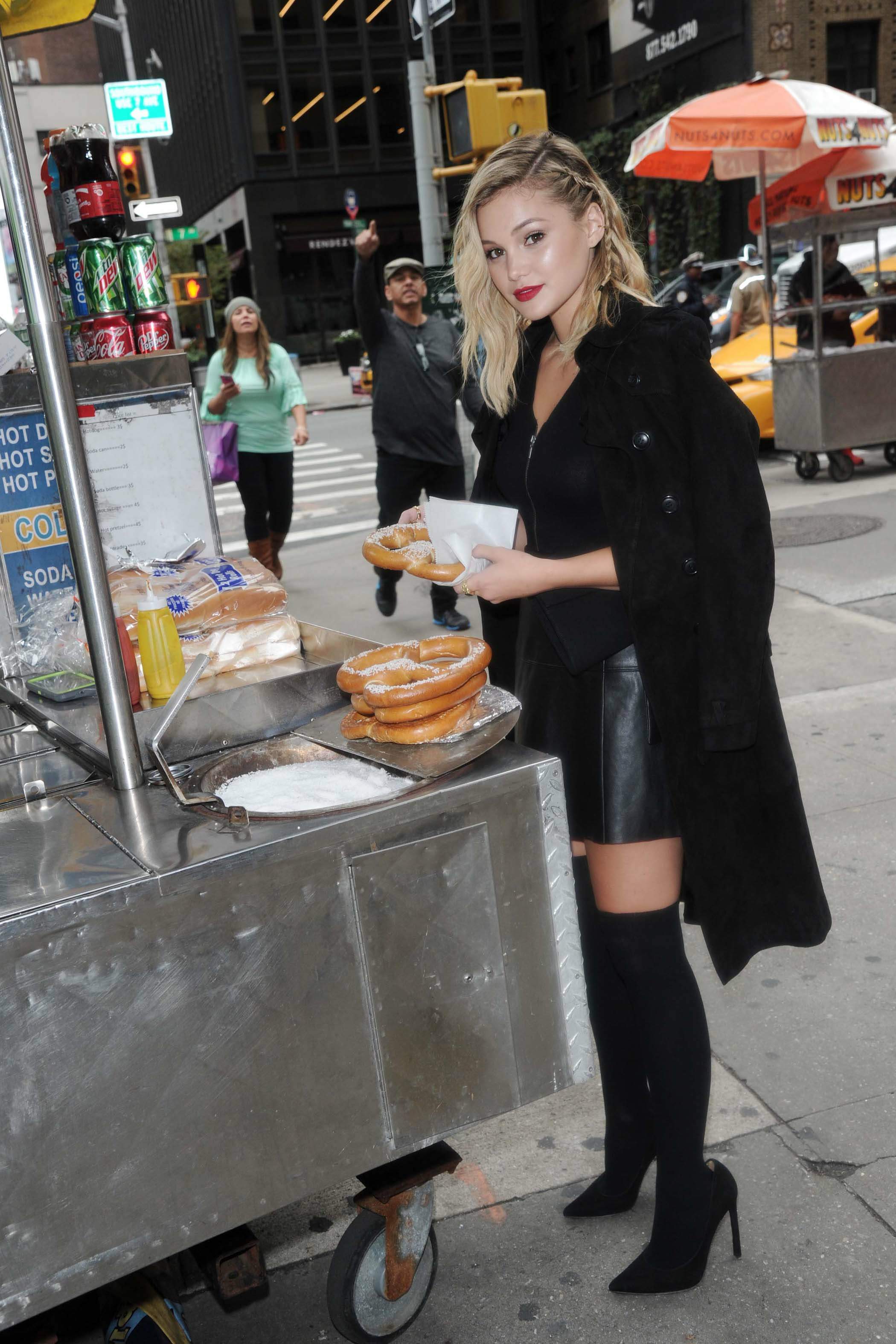 Olivia Holt heading out in NYC