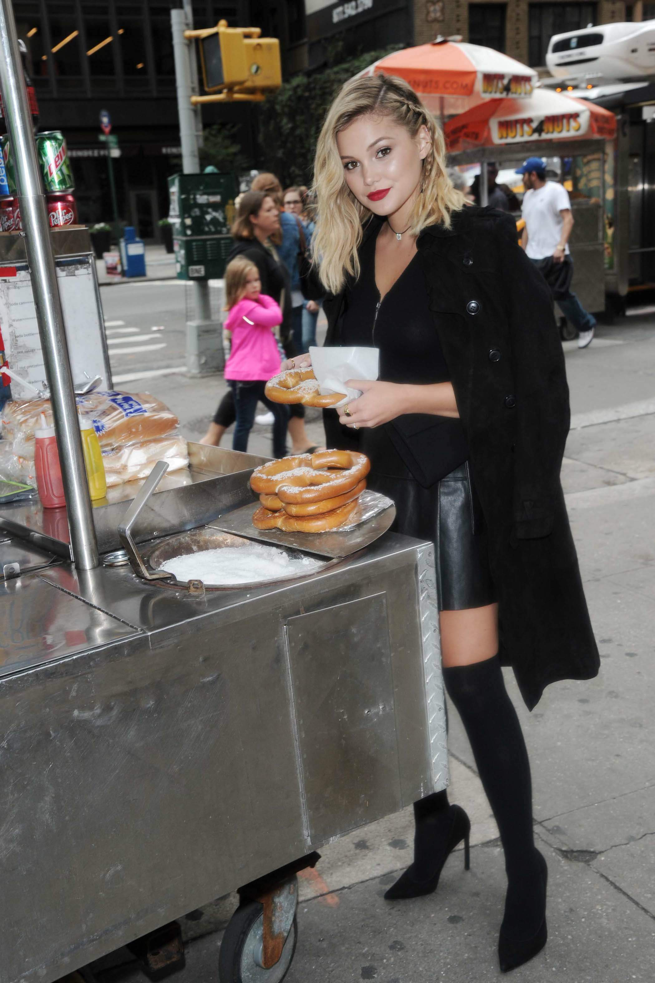 Olivia Holt heading out in NYC