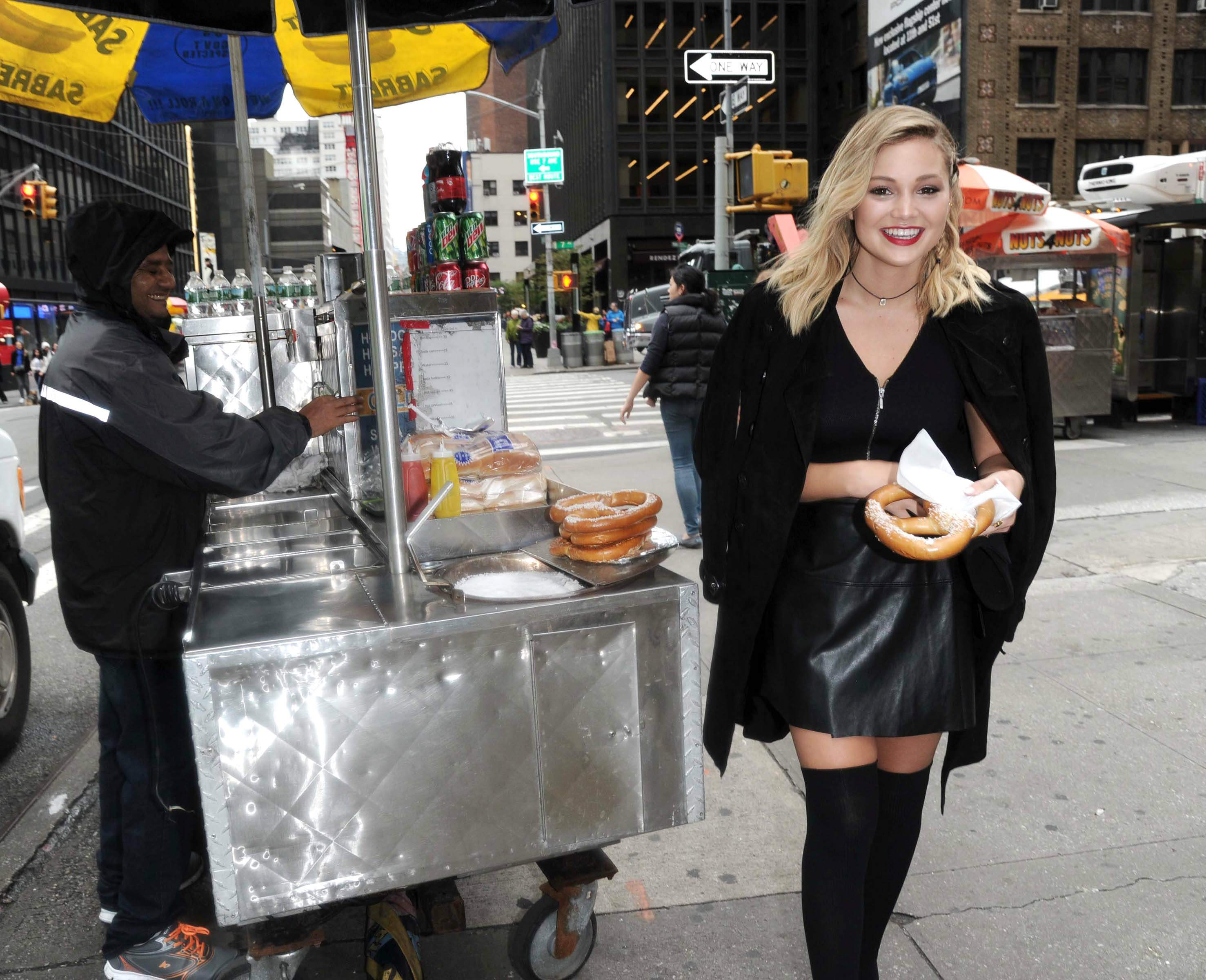 Olivia Holt heading out in NYC