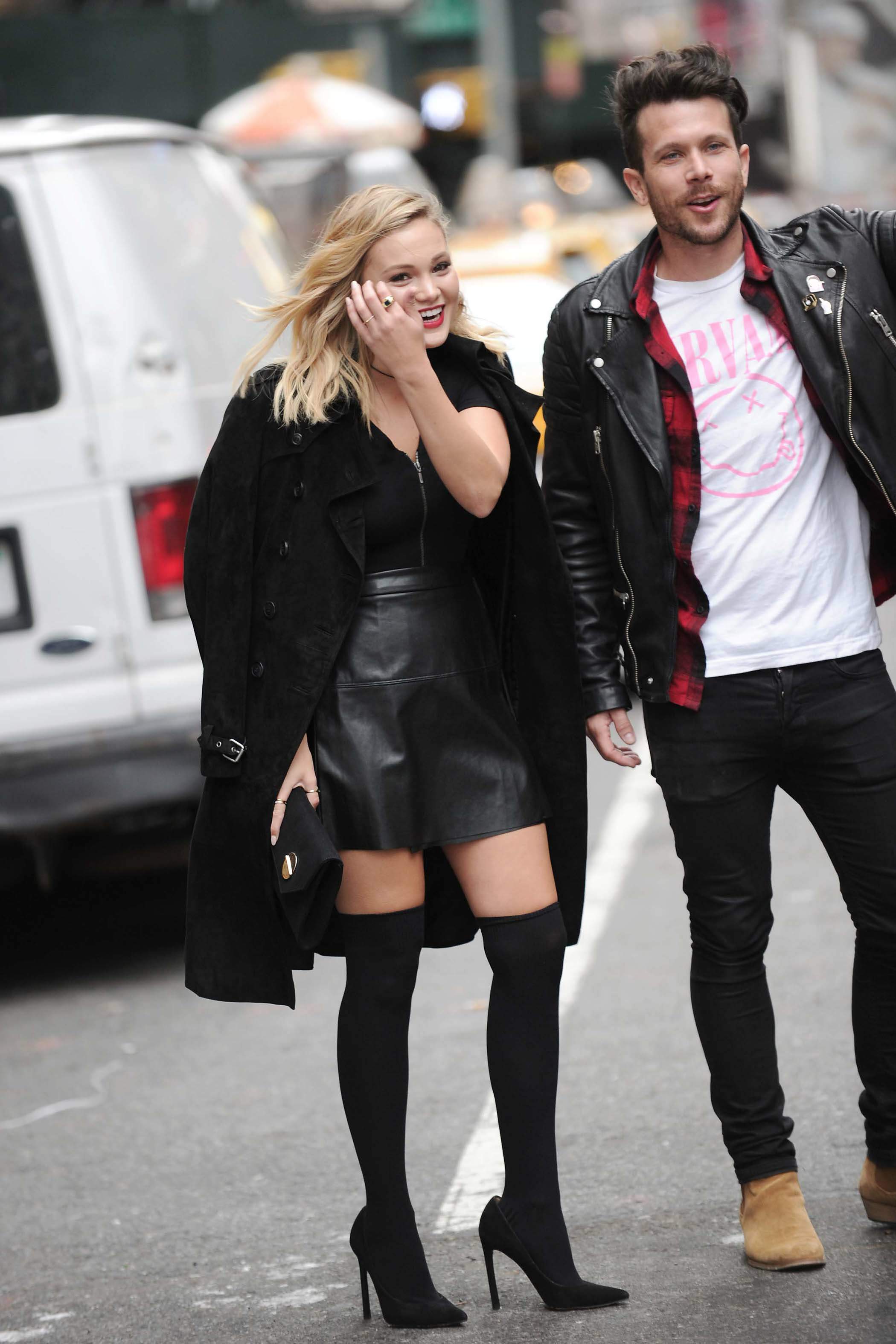 Olivia Holt heading out in NYC