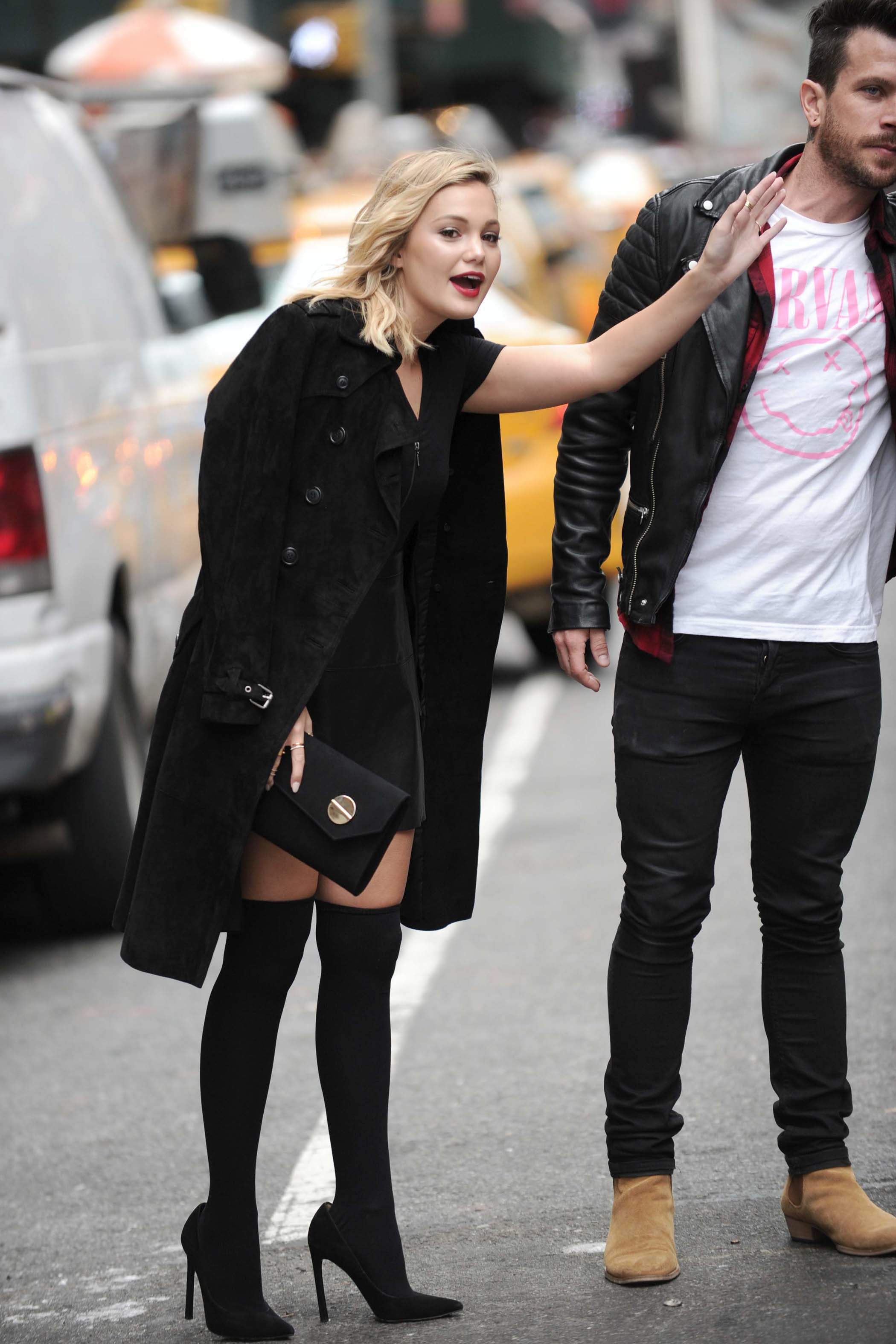 Olivia Holt heading out in NYC