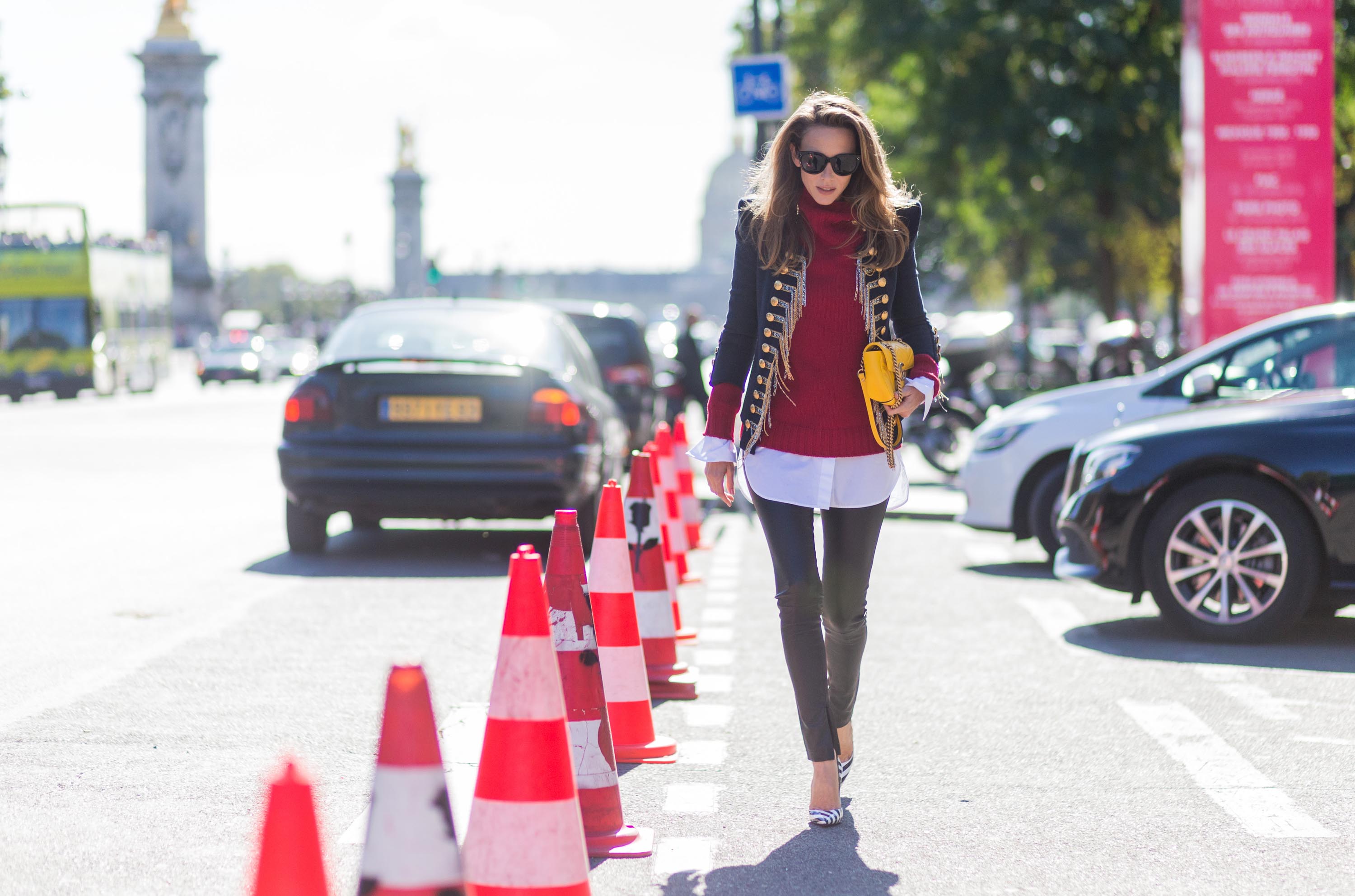 Alexandra Lapp Street Style at Paris Fashion Week