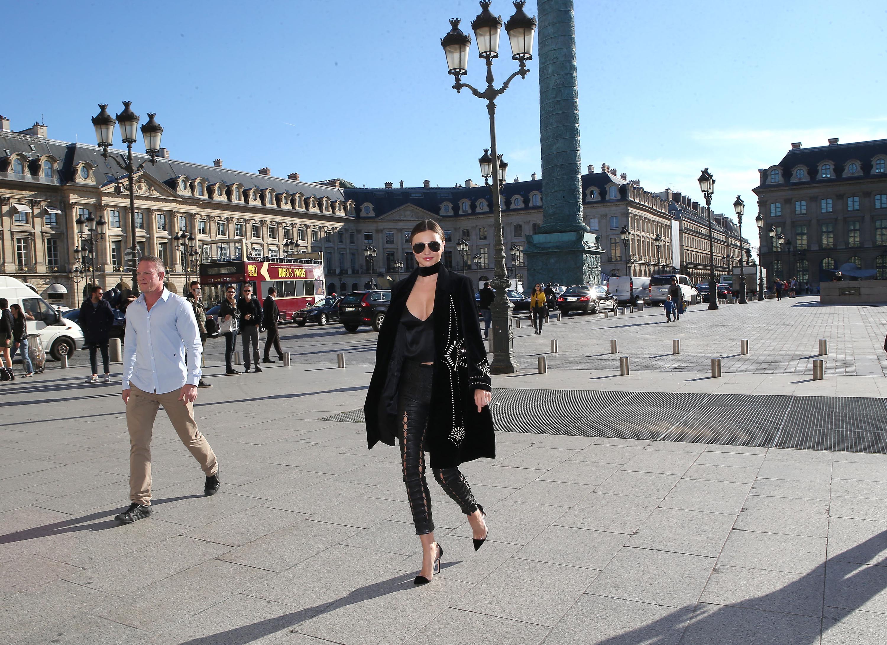 Miranda Kerr out in Paris