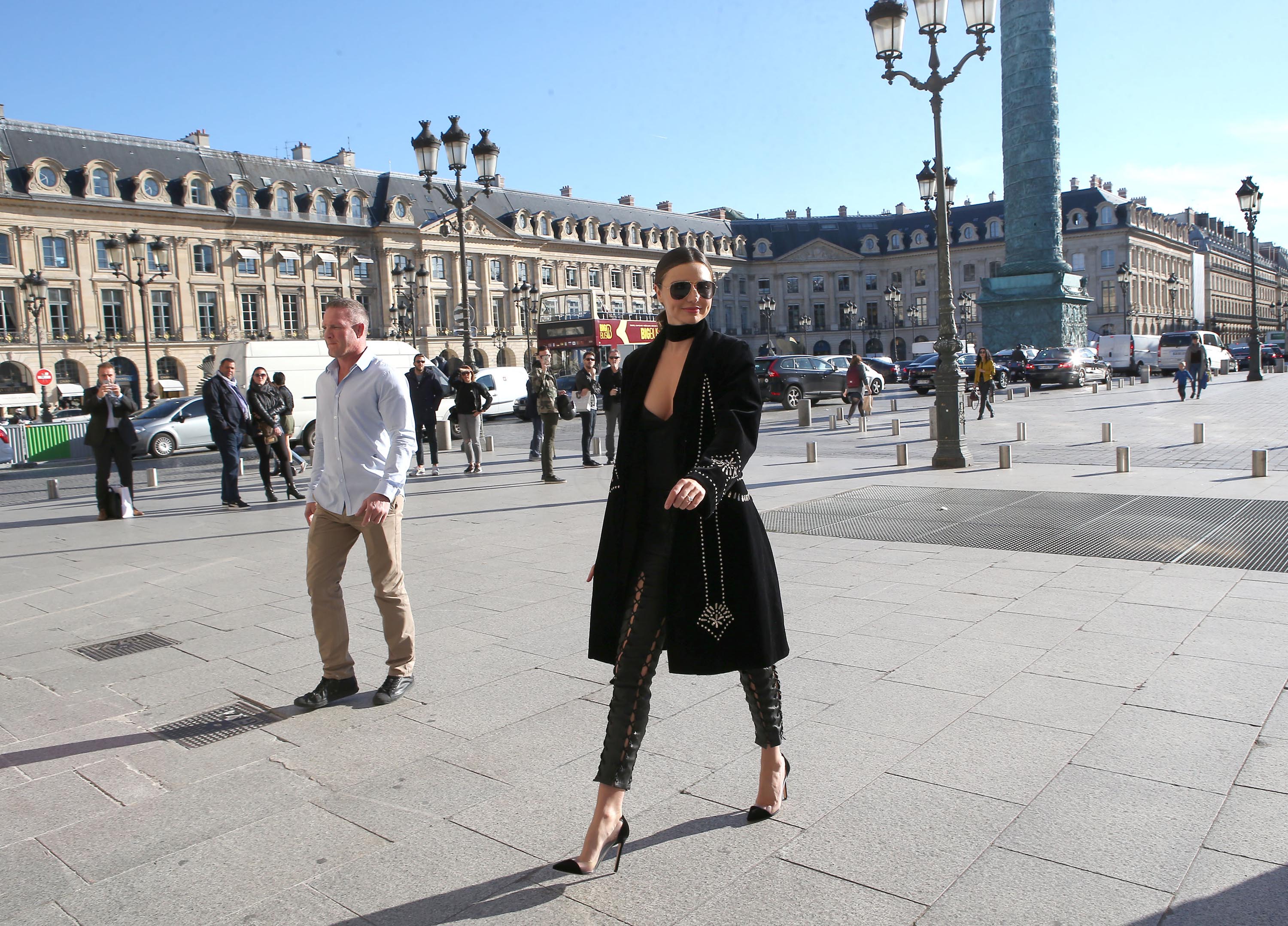 Miranda Kerr out in Paris