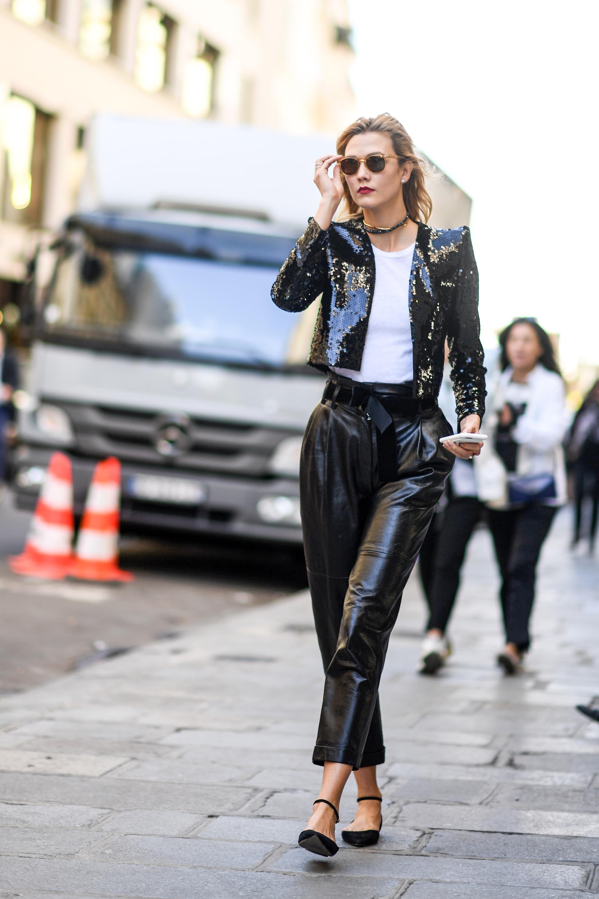 Karlie Kloss out and about in Paris
