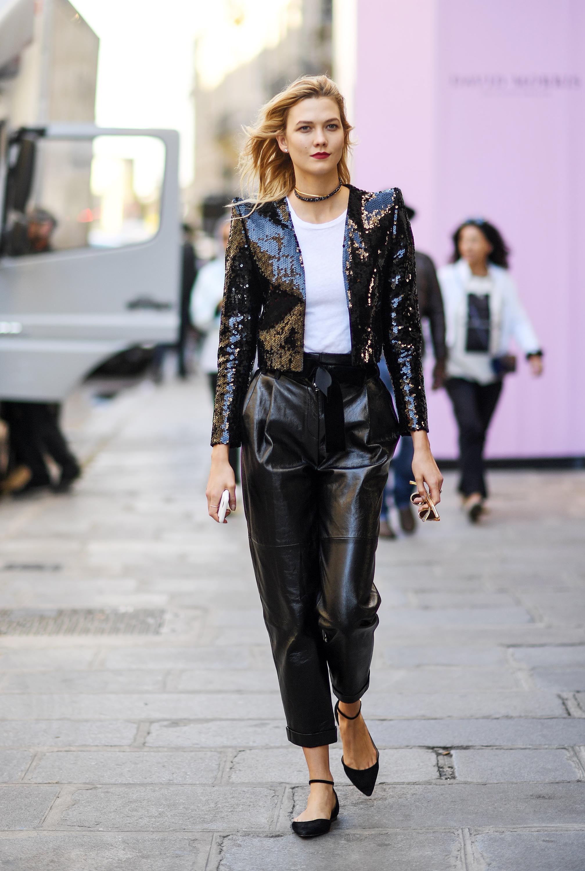 Karlie Kloss out and about in Paris